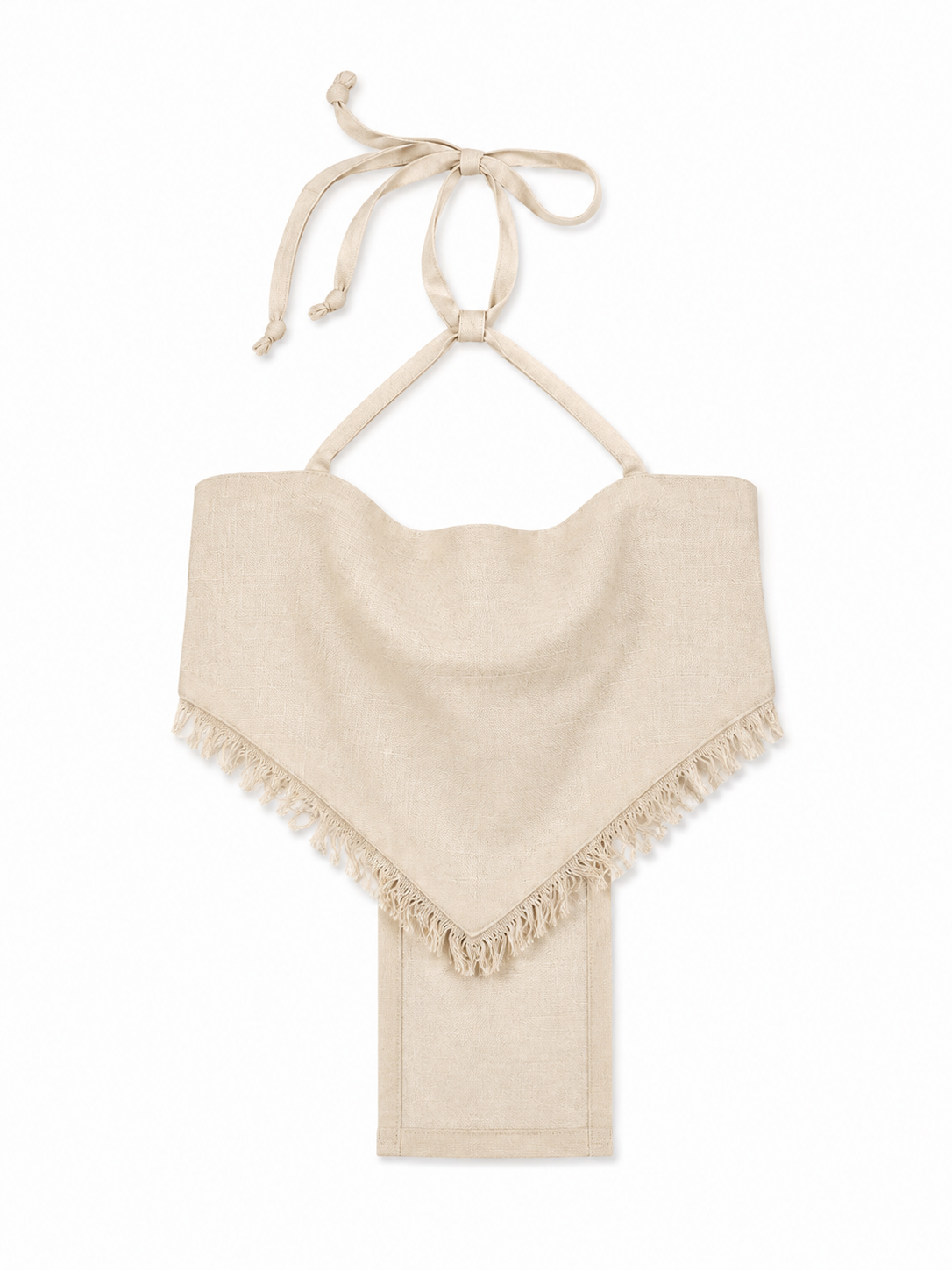 Little Sunset Rays Top in Linen Beige