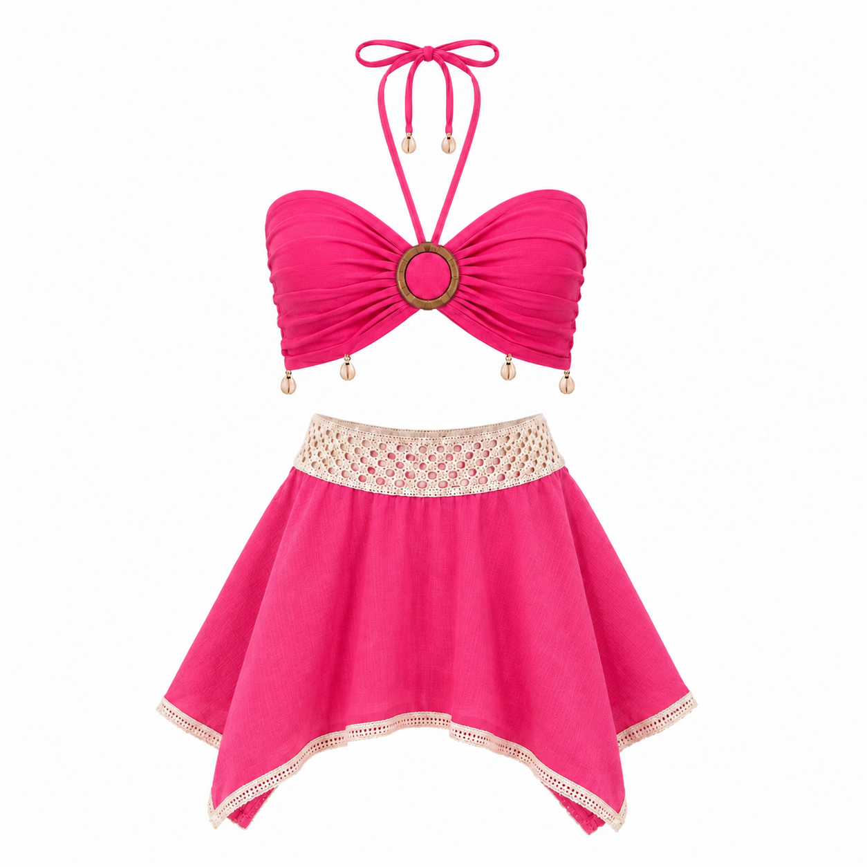 Little Isla Set in Fuchsia