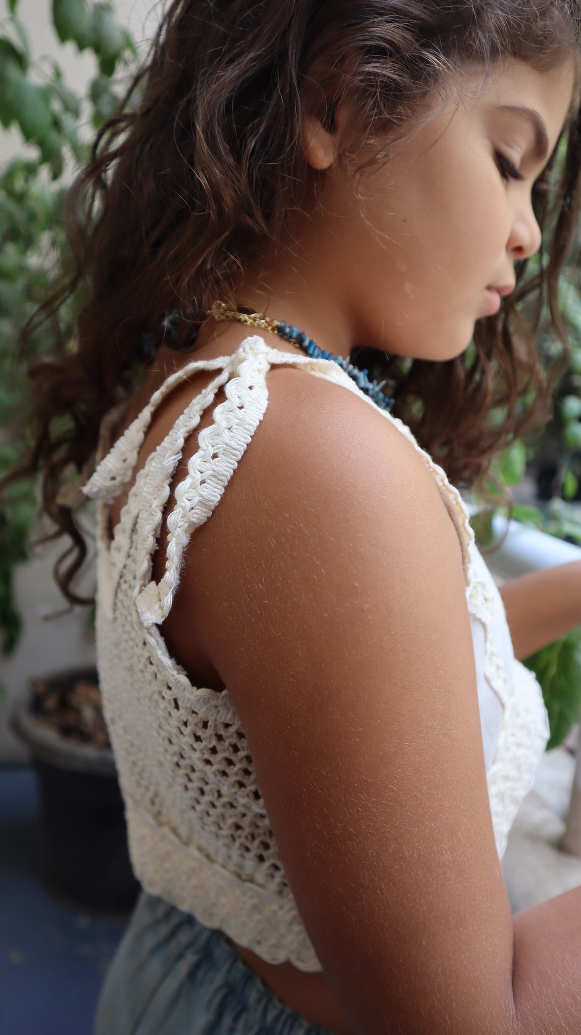 Little Seaside Cami Top in White