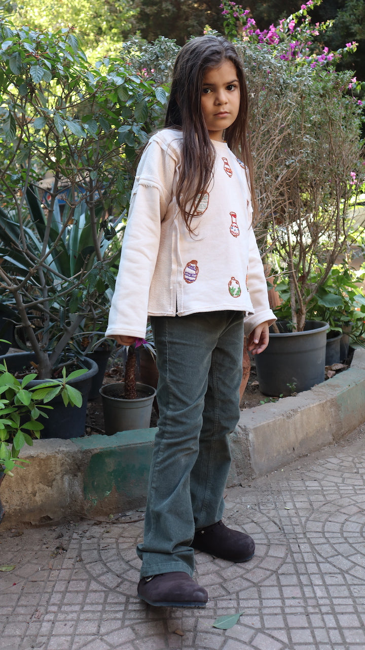 Little Olal Sweater in Cream