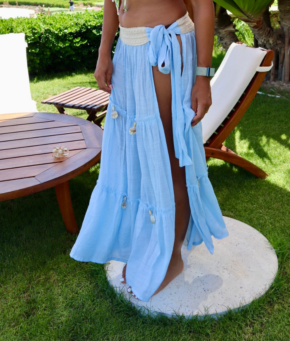 Gypsy Skirt in Sahel Blue-FS