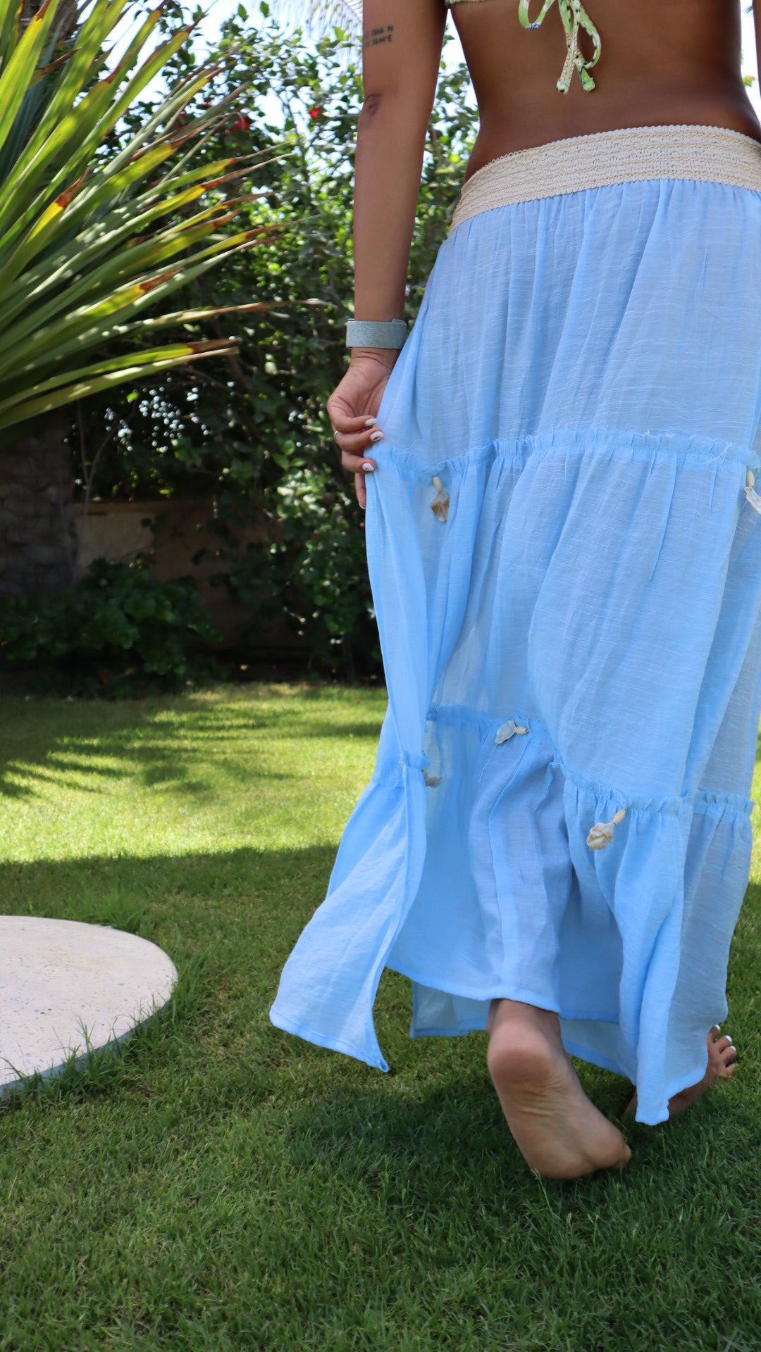 Gypsy Skirt in Sahel Blue-FS