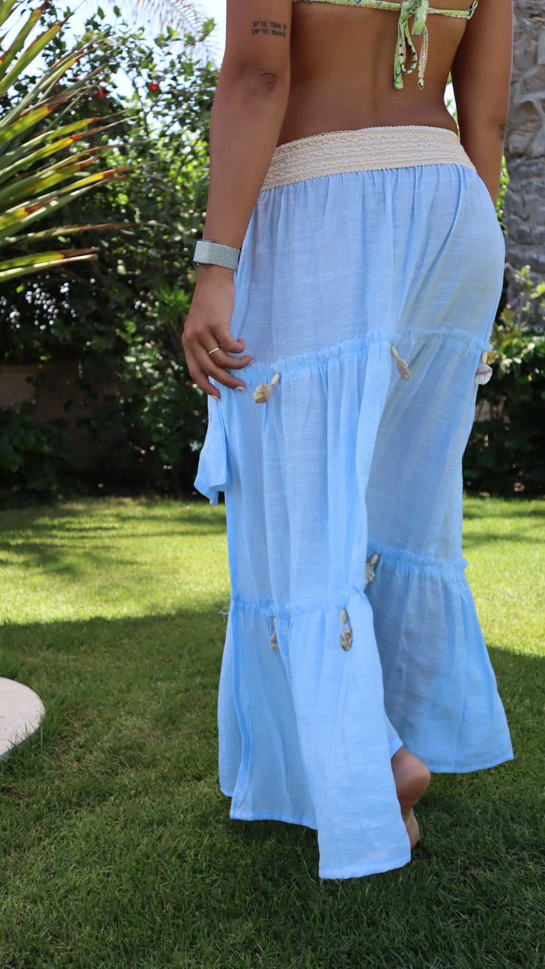 Gypsy Skirt in Sahel Blue-FS