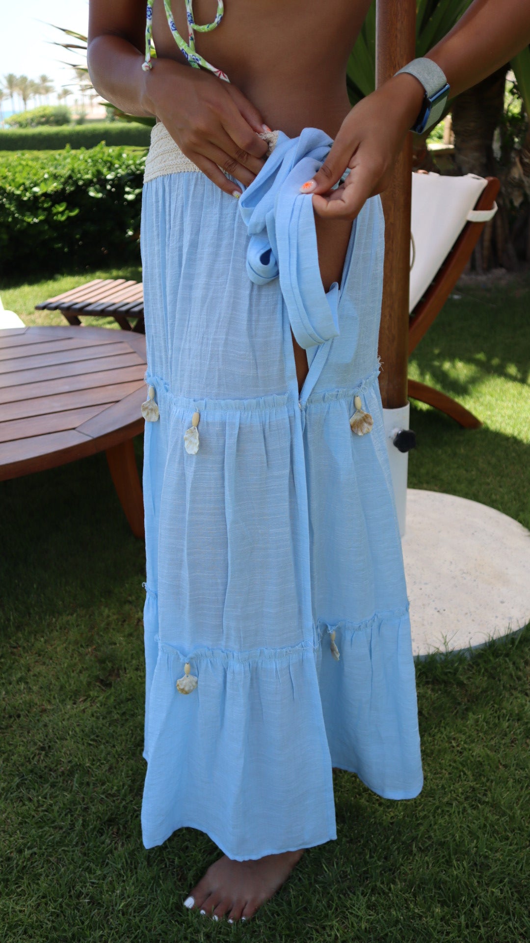 Gypsy Skirt in Sahel Blue-FS