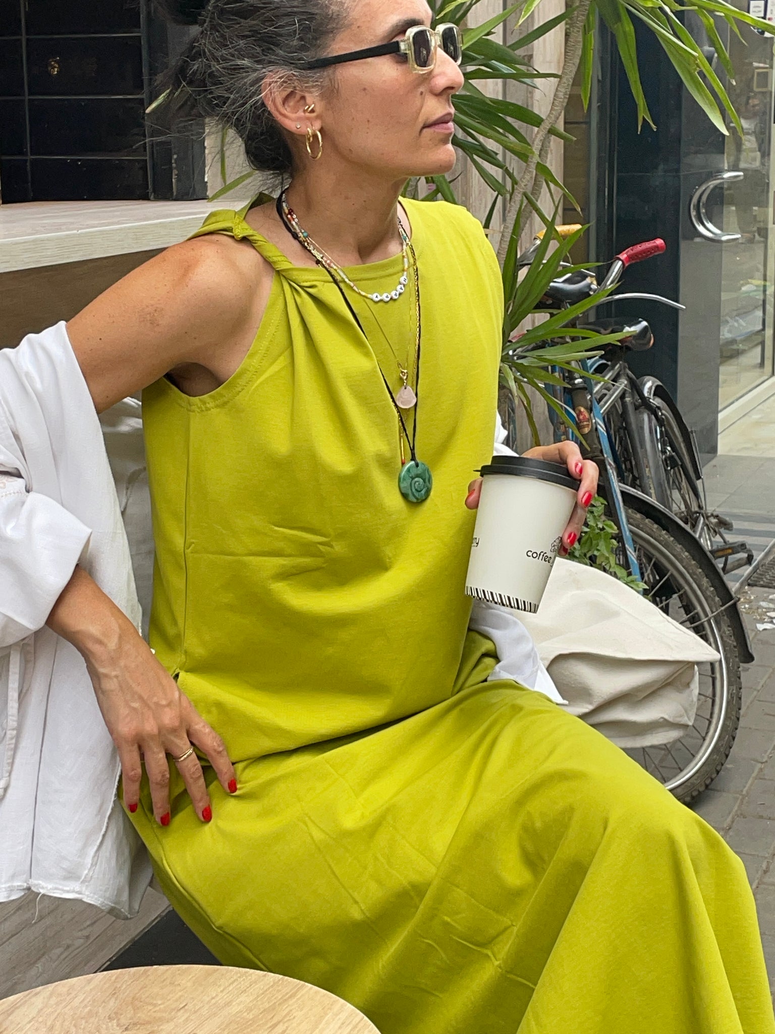 Cairo Dress in Pistachio