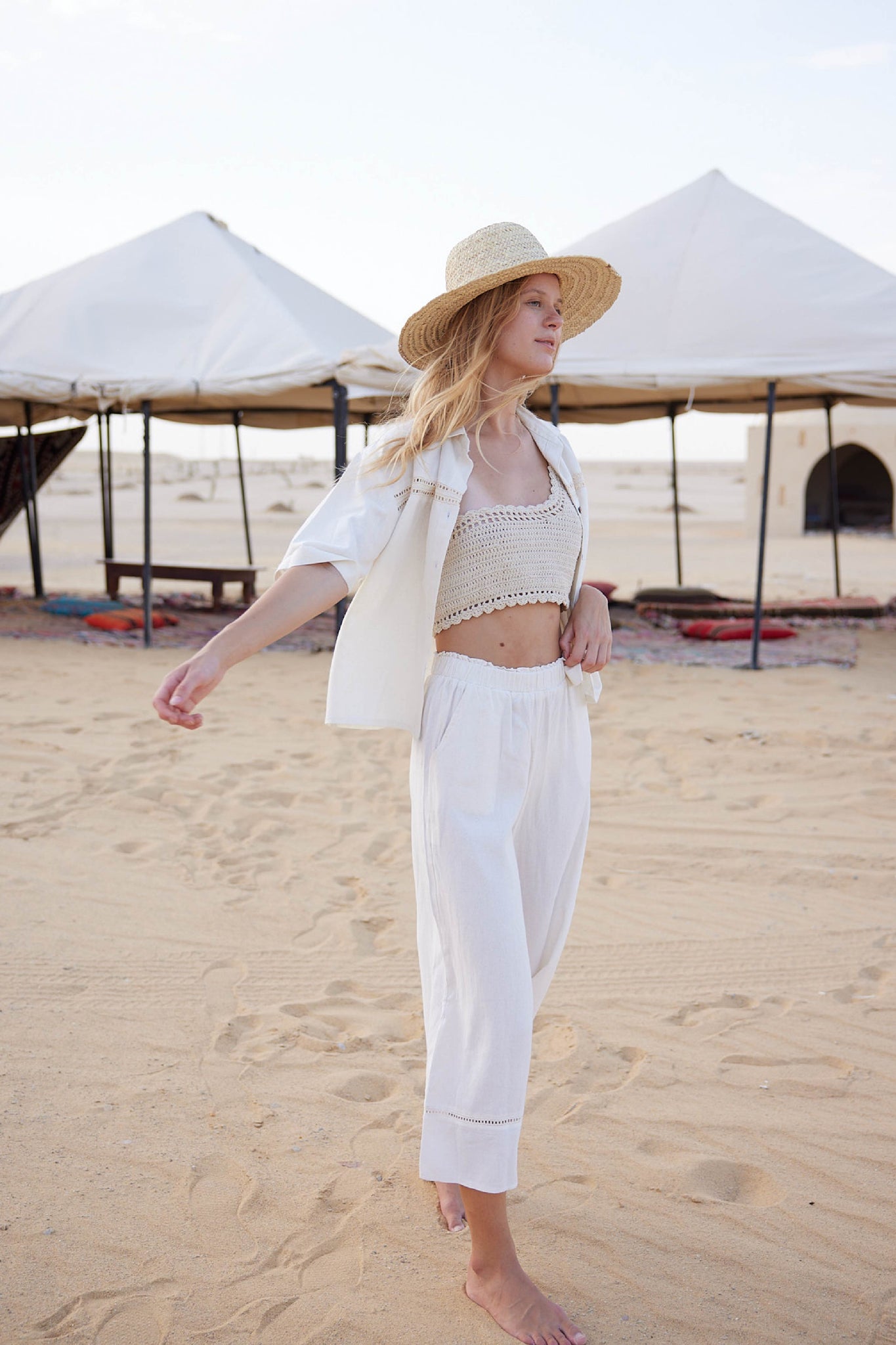 Beachtime Pants in Cream