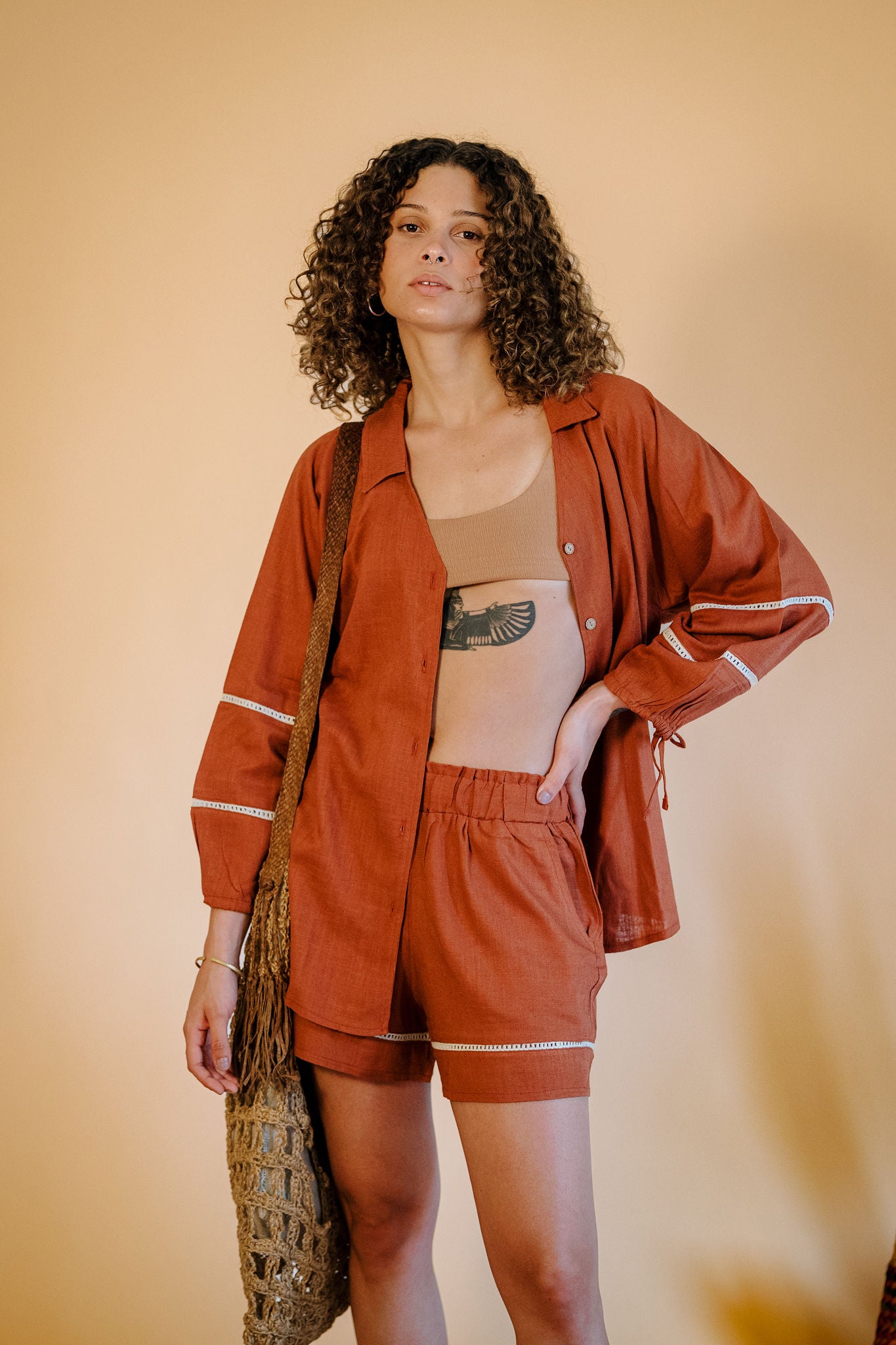 The Aziza Linen Short In Havan