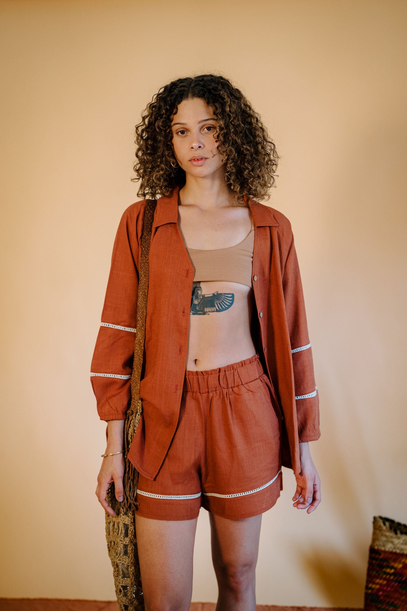 The Aziza Linen Short In Havan