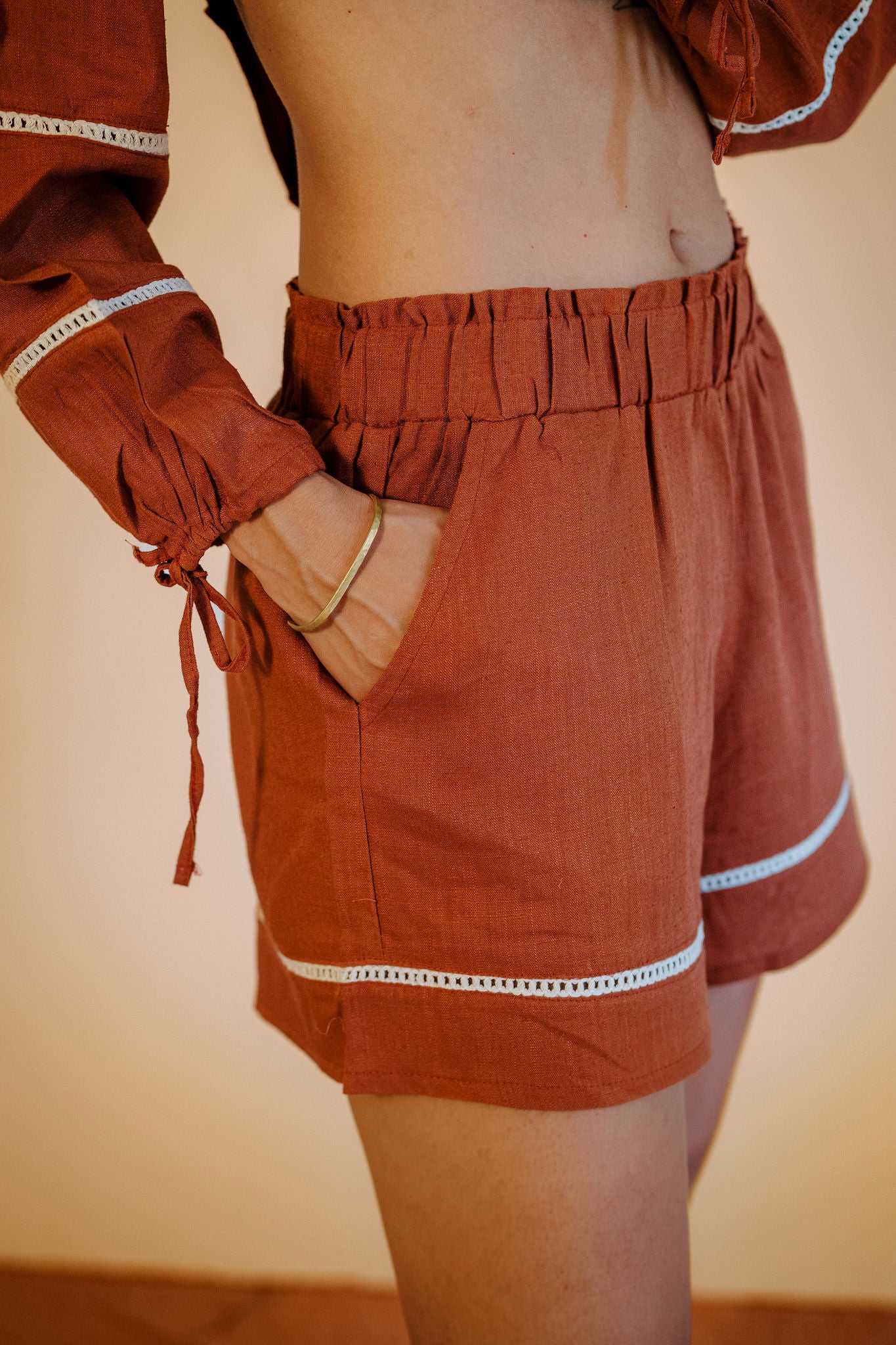 The Aziza Linen Short In Havan