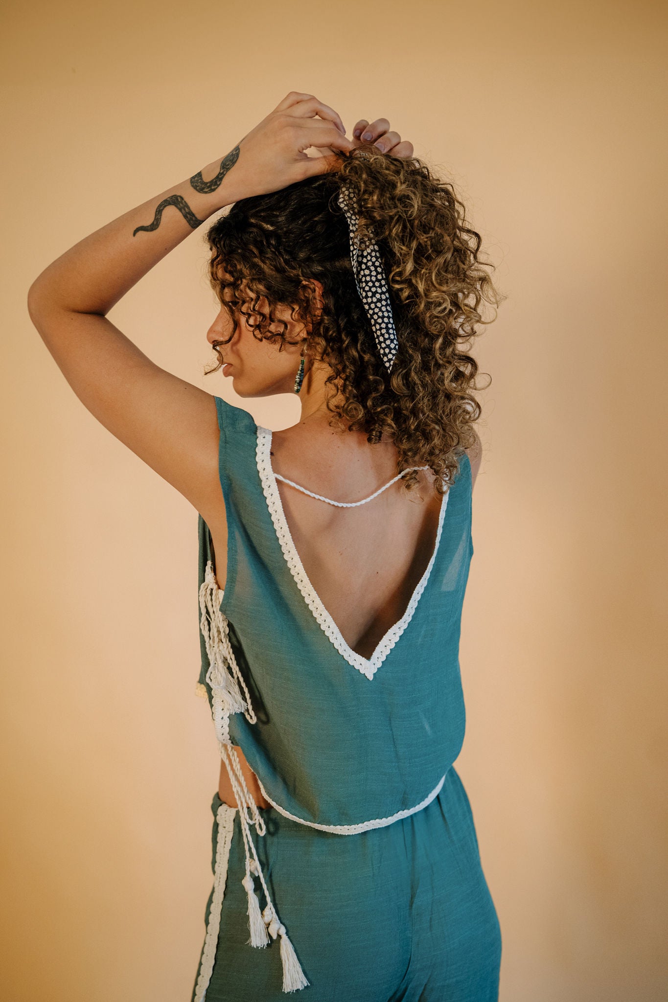 Coastal Slits Top In Olive