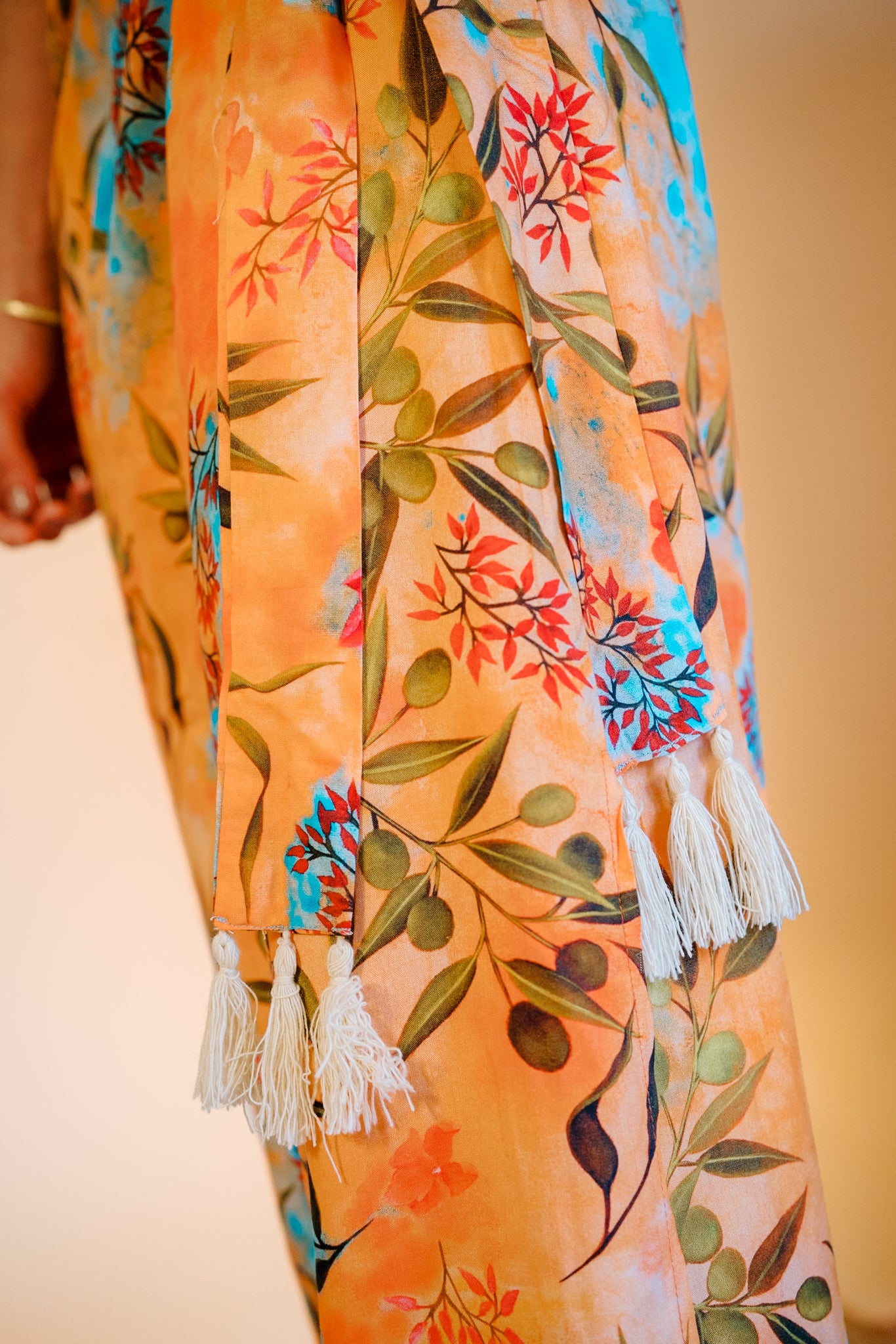 Midsummer Knot Skirt in Zaytuna Print