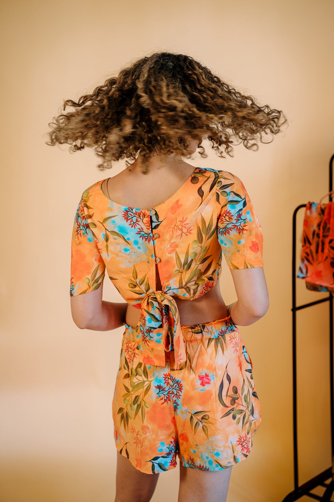 Firefly Crop Top in Zaytuna Print