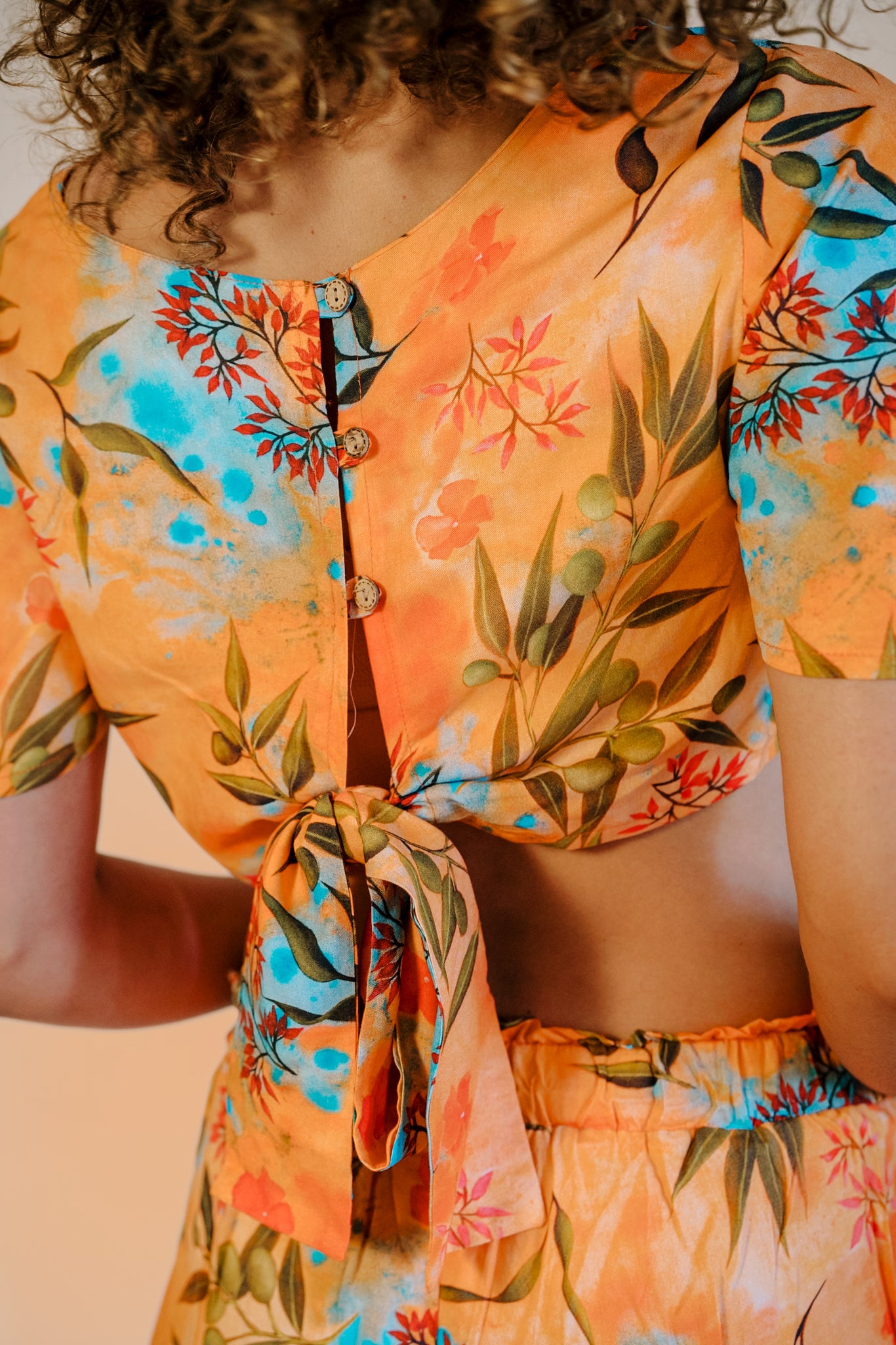 Firefly Crop Top in Zaytuna Print