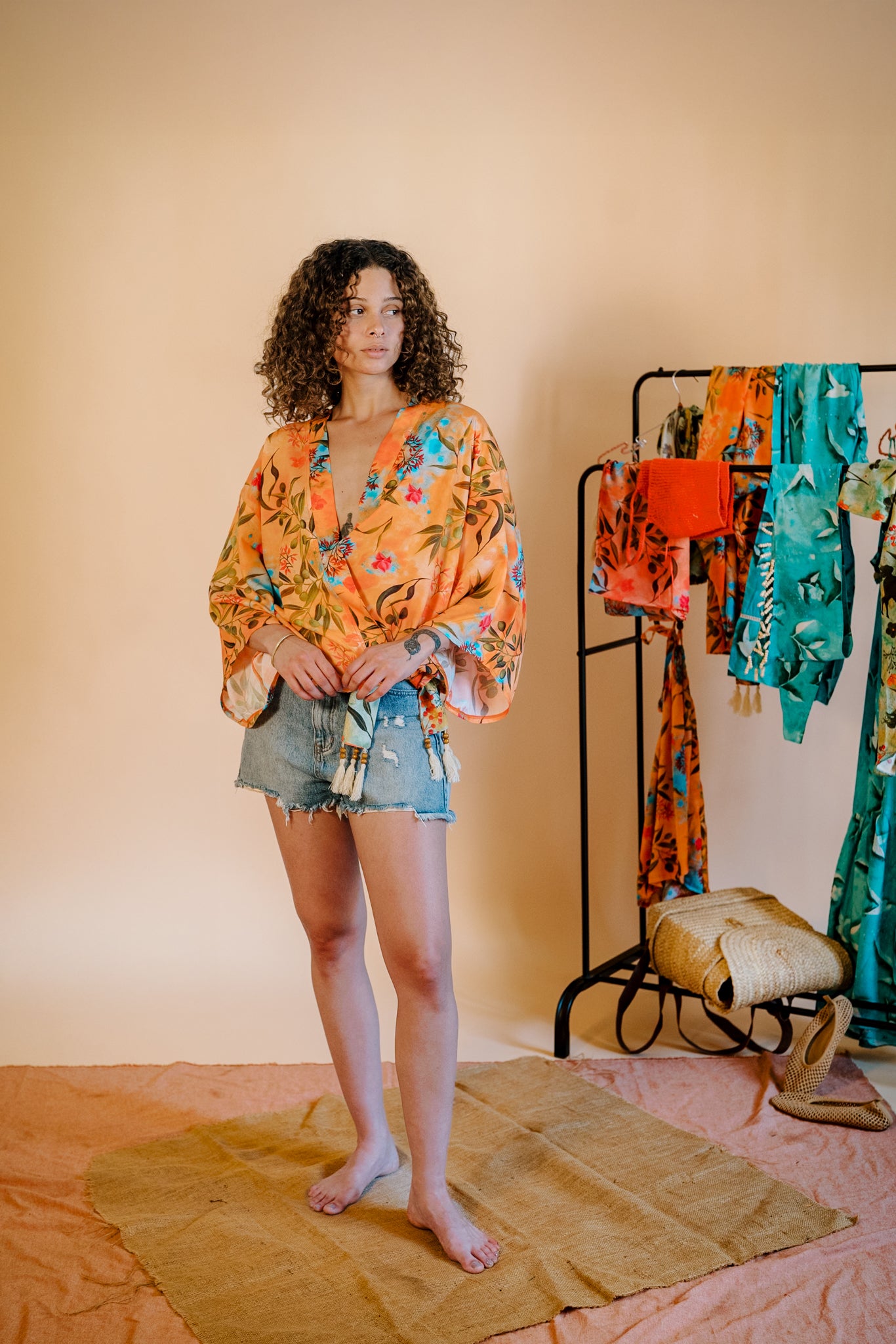 Midsummer Kimono in Zaytuna Print