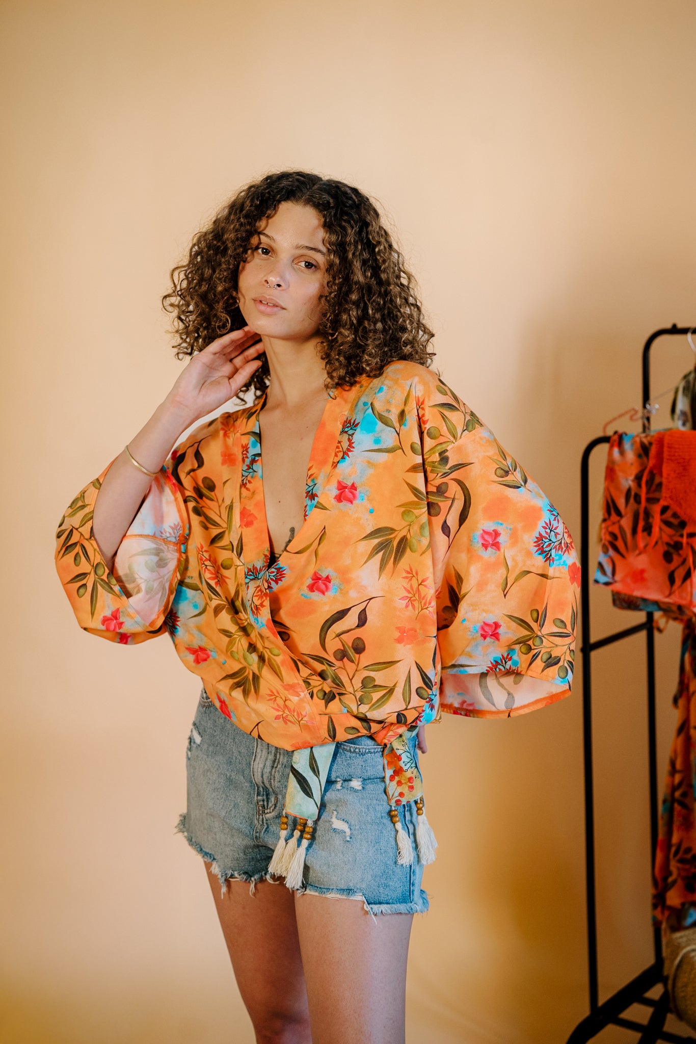 Midsummer Kimono in Zaytuna Print