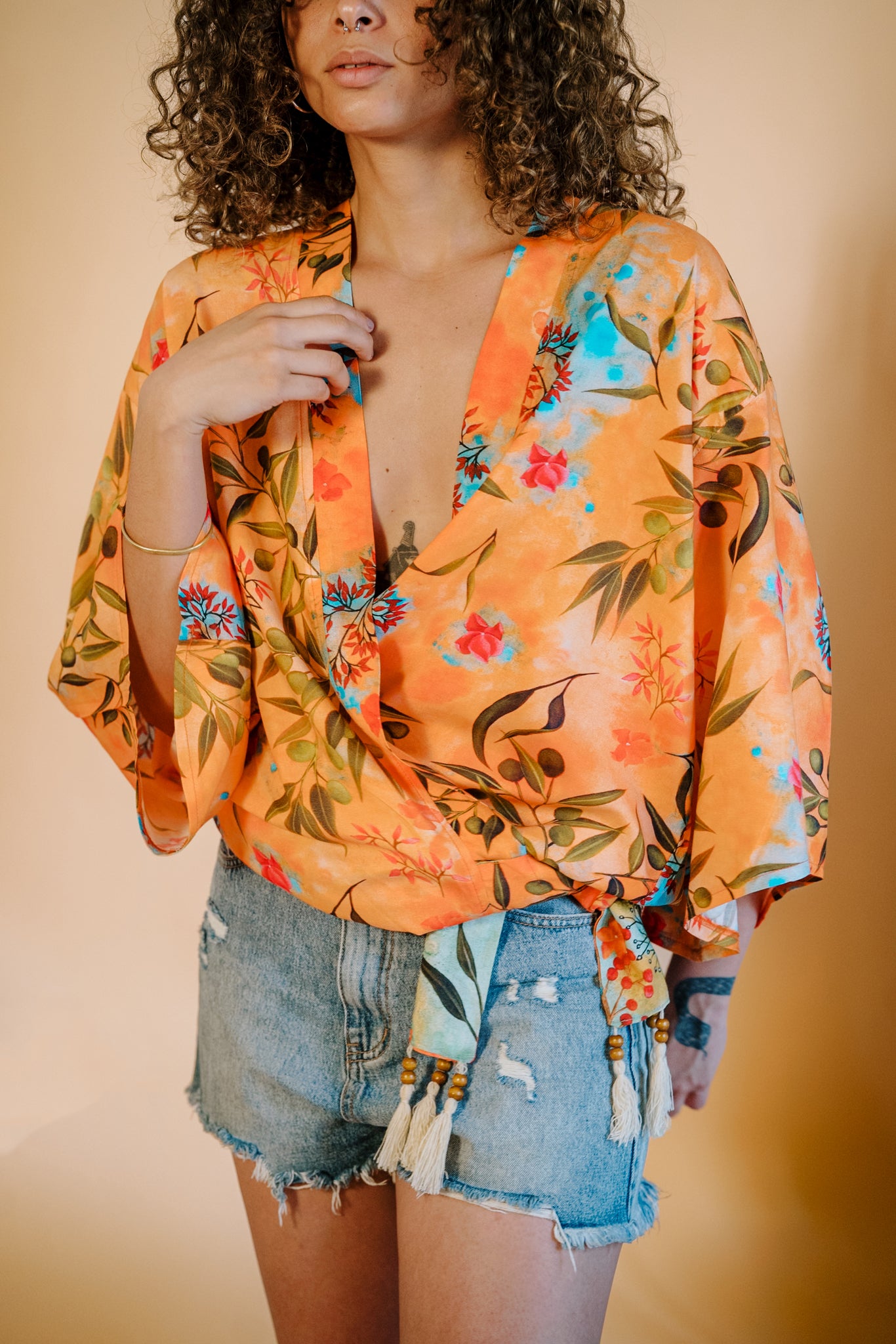 Midsummer Kimono in Zaytuna Print