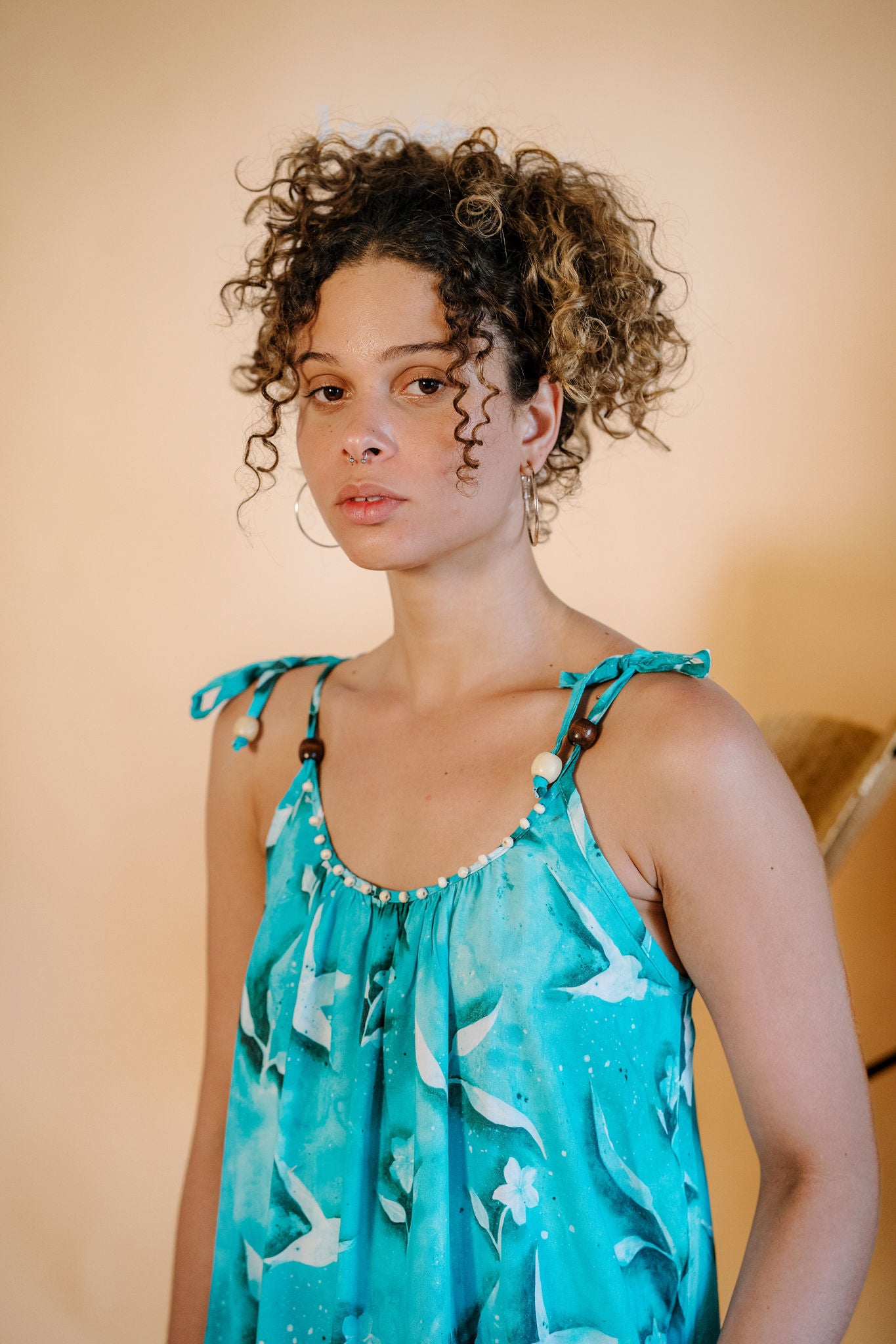 Strappy Dress in Tuyour Print