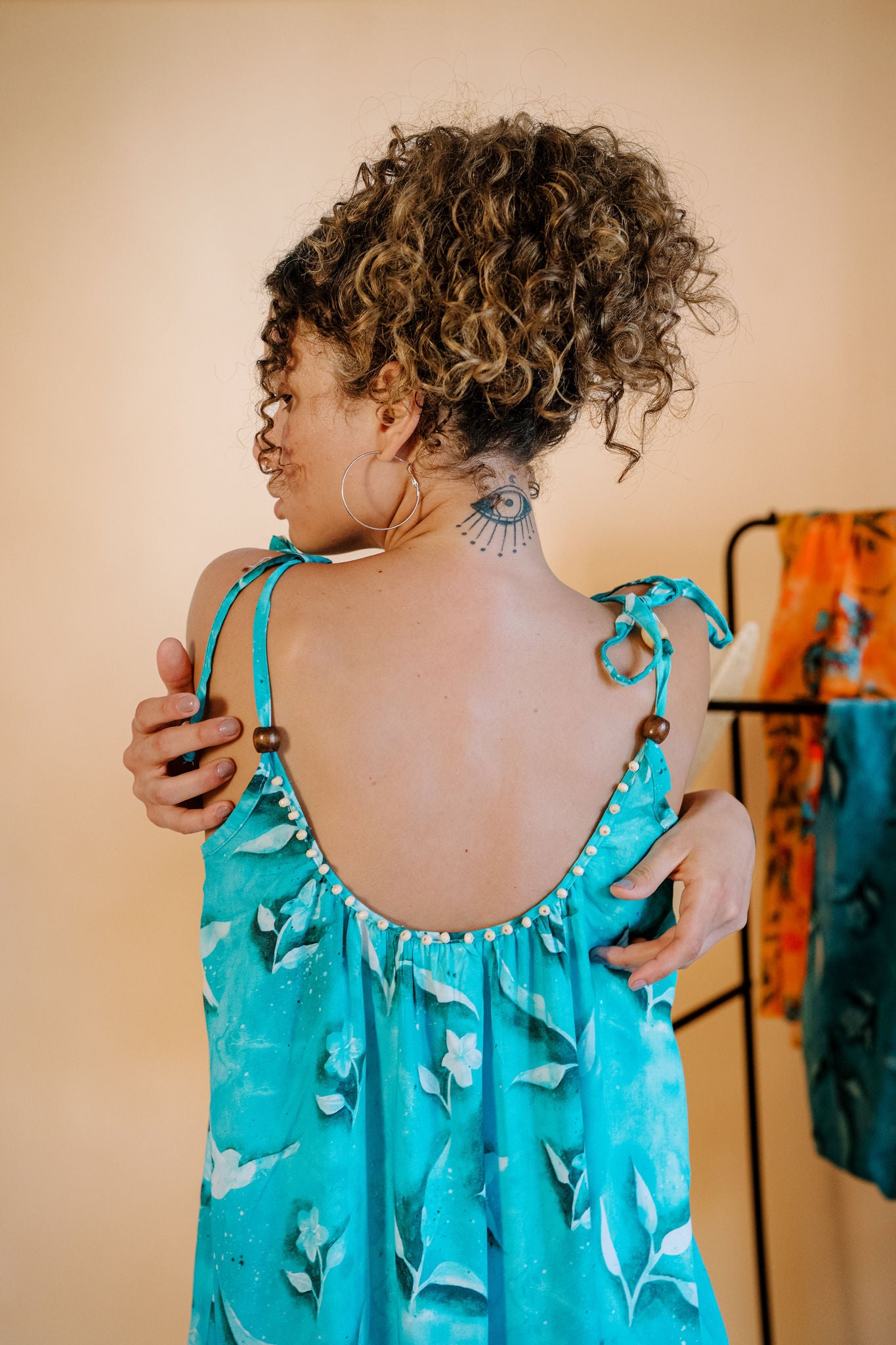 Strappy Dress in Tuyour Print