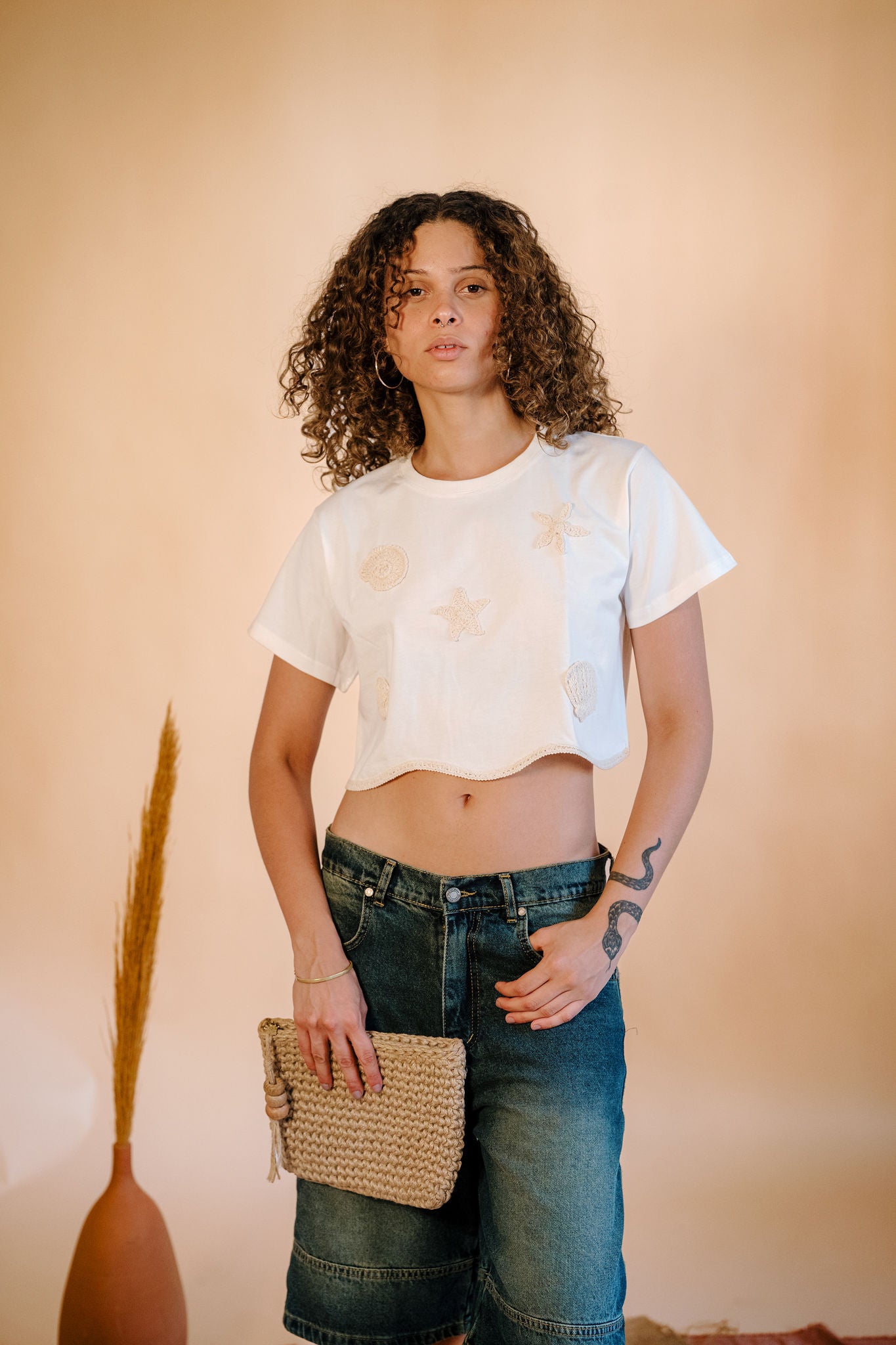 Sandy Shore Cropped Tee