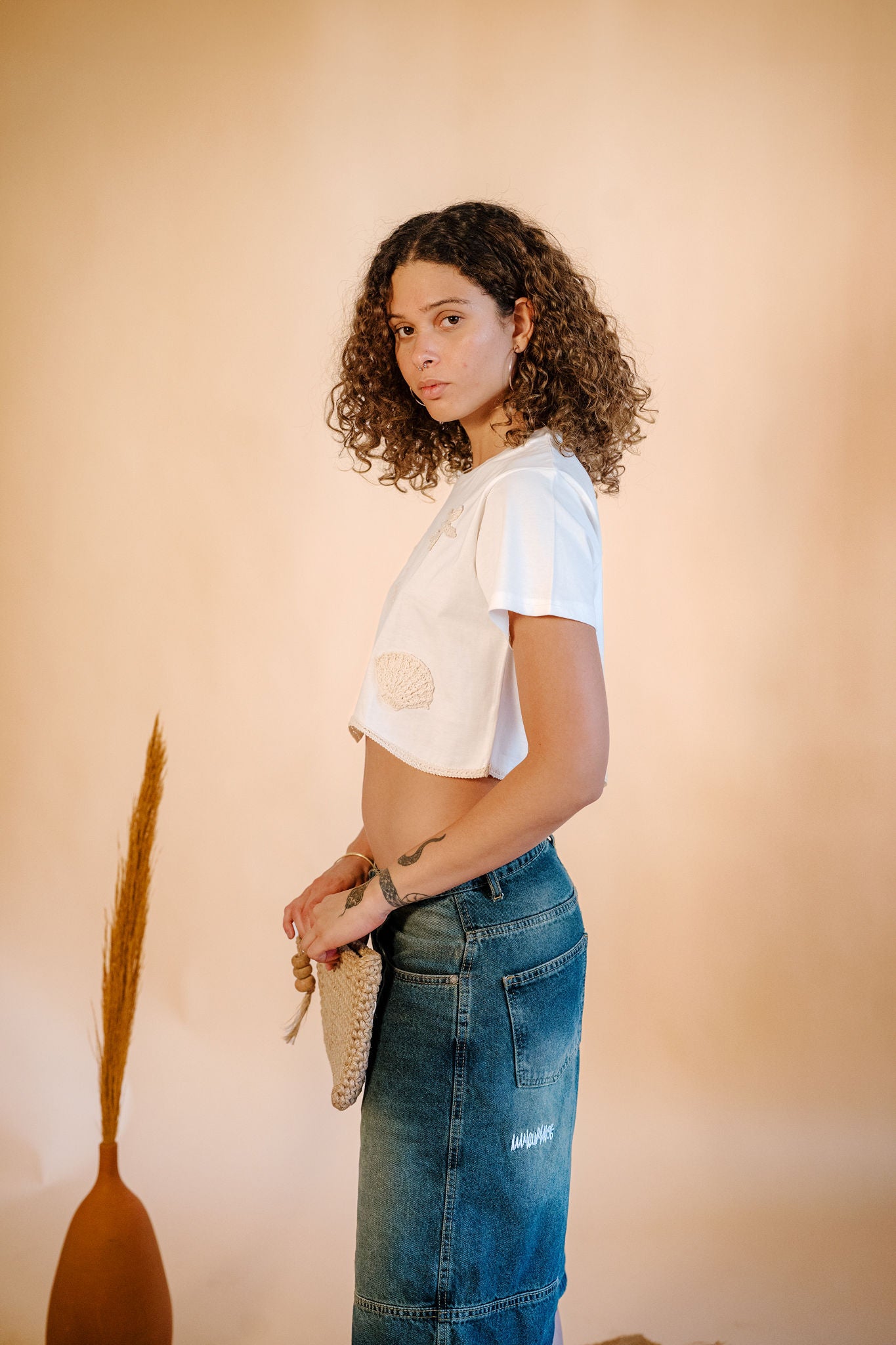 Sandy Shore Cropped Tee