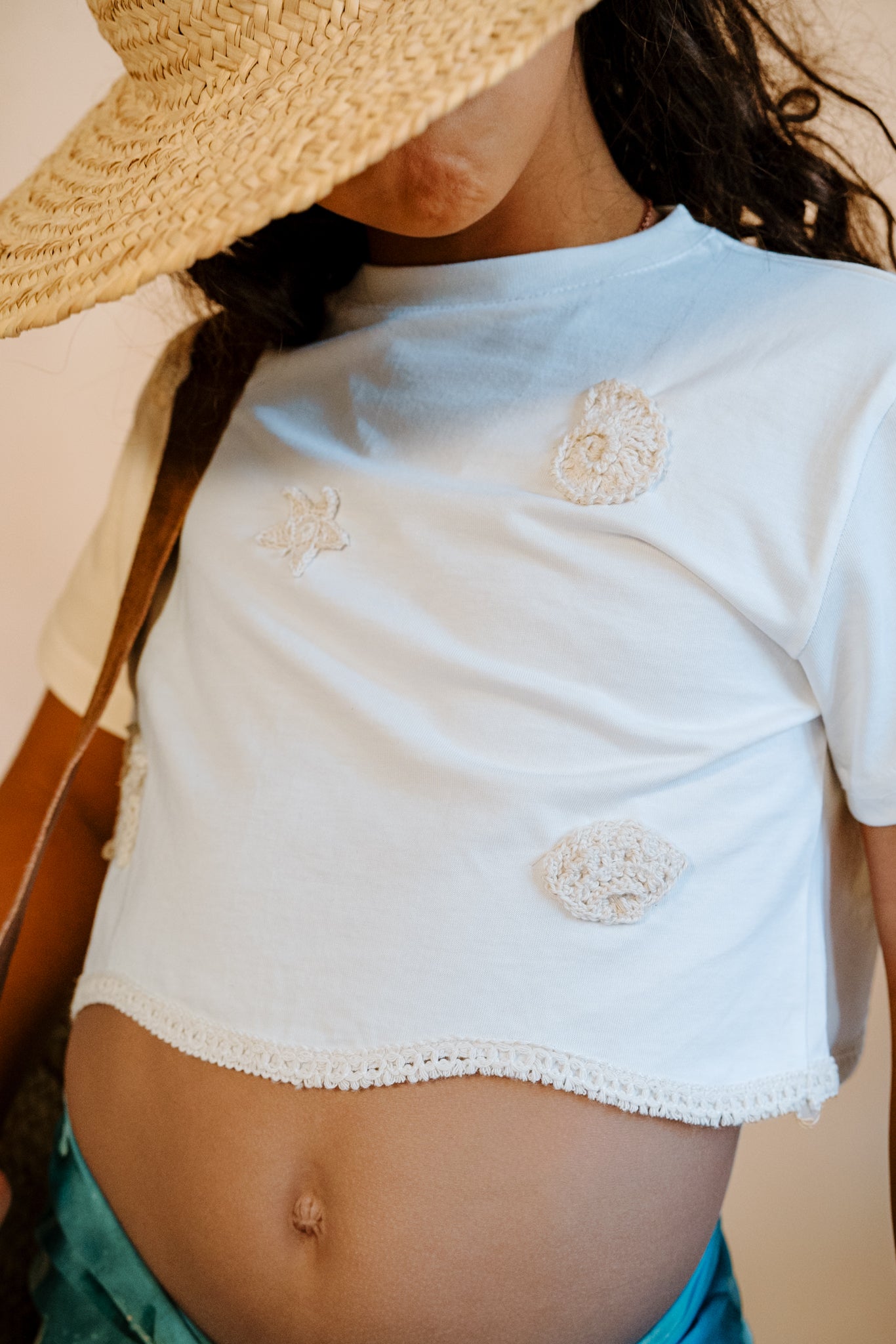 Little Sandy Shore Cropped Tee