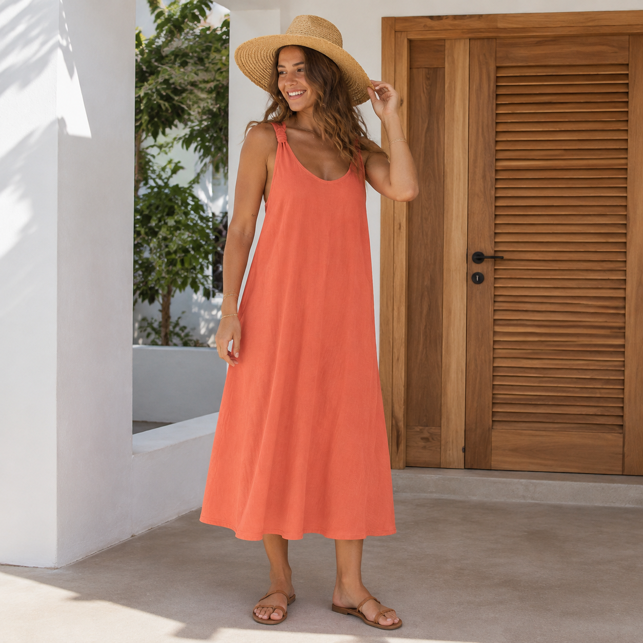 Sama Crinkle Beach Dress in Simon