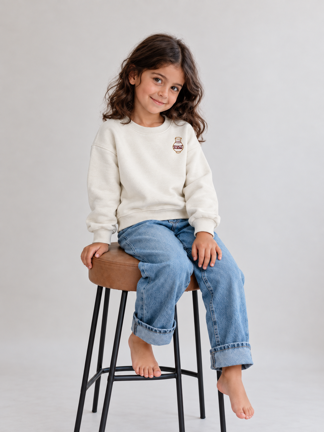 Little Dafaa Pullover in Beige