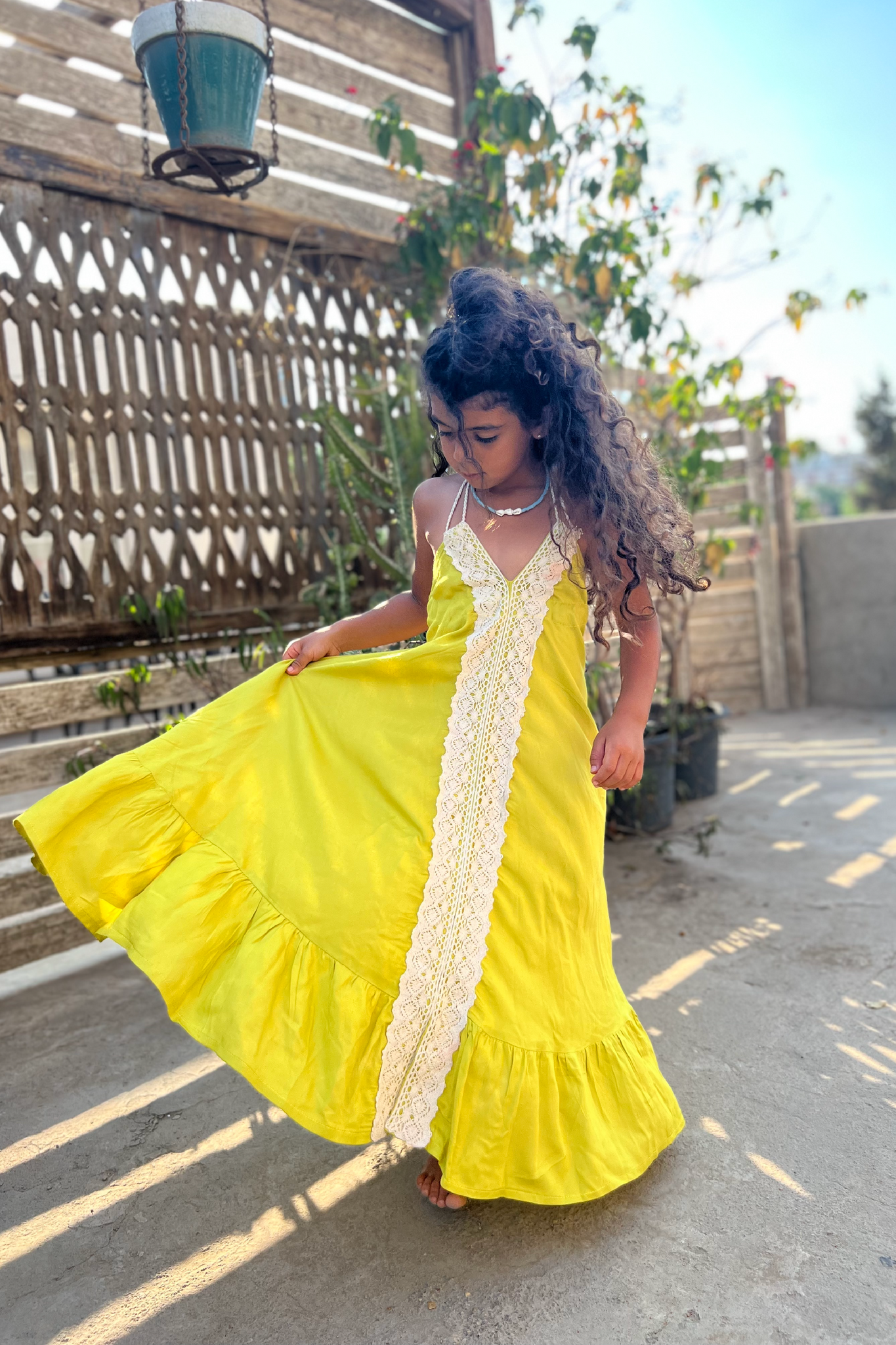 Little Essi Dress in Apple Green