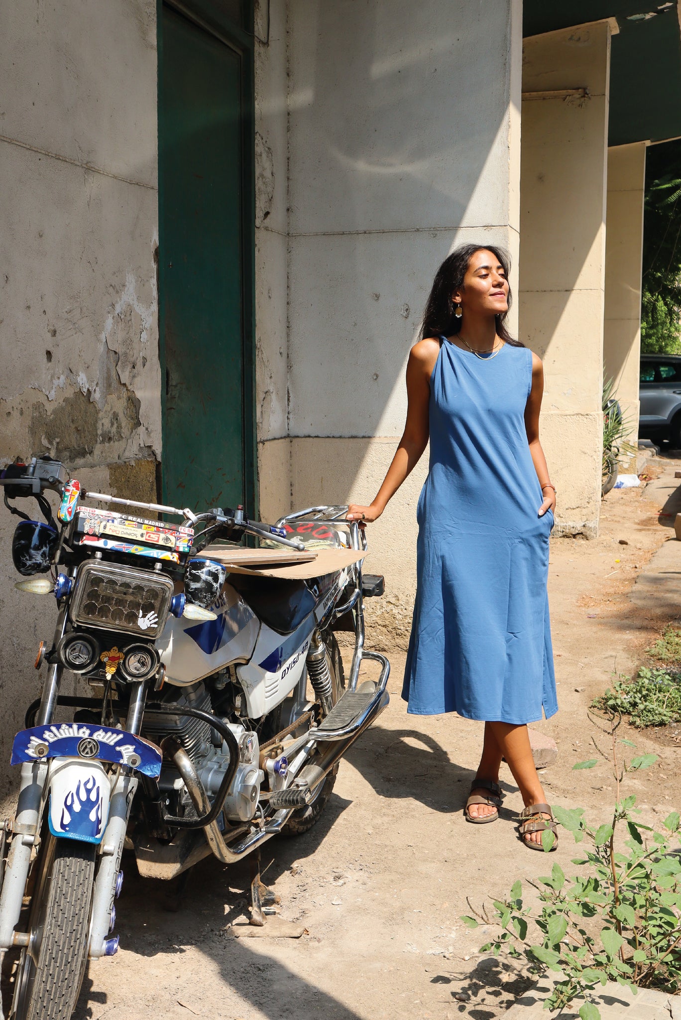 Cairo Dress In Indigo
