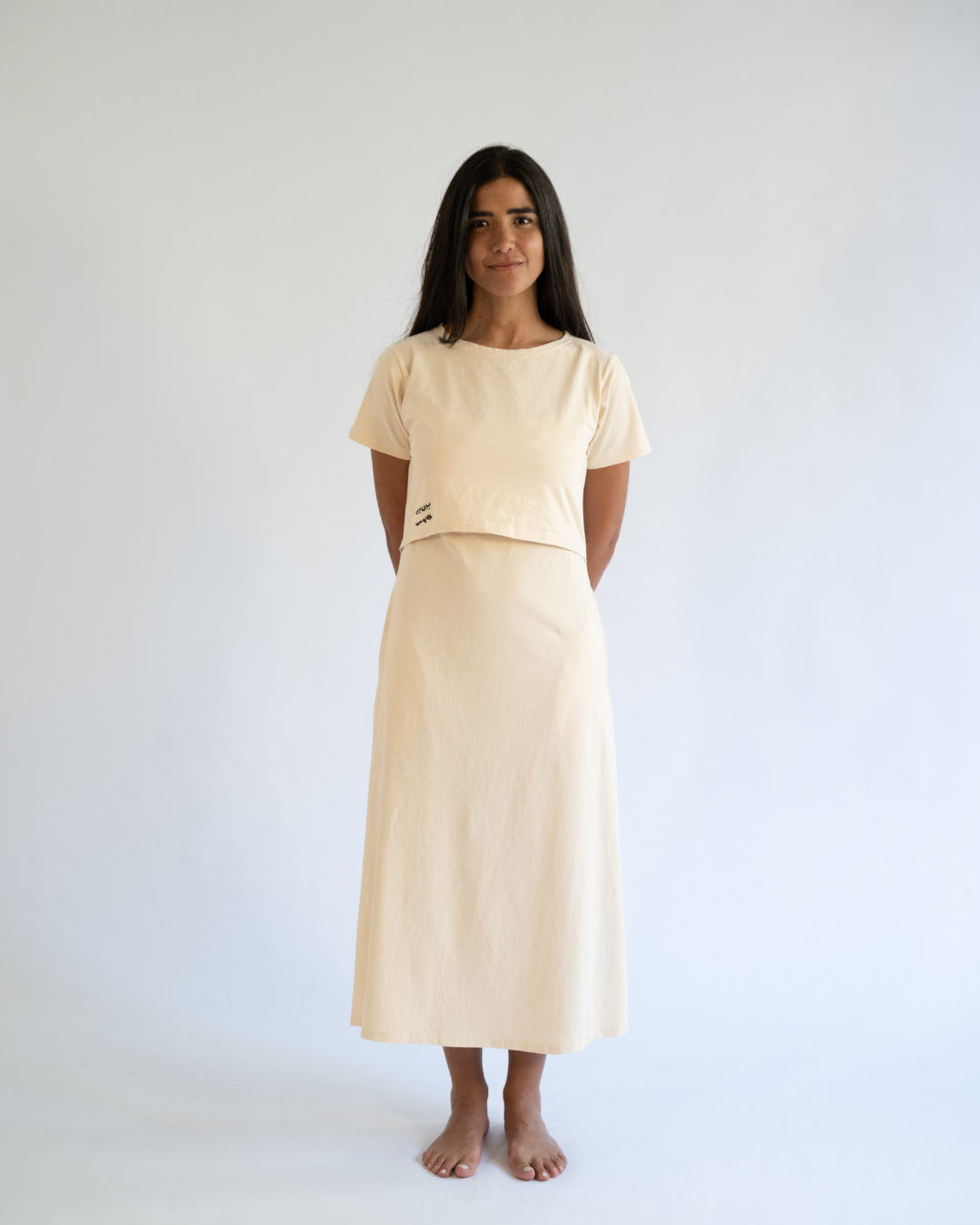 The Love & Nurture Dress in Beige