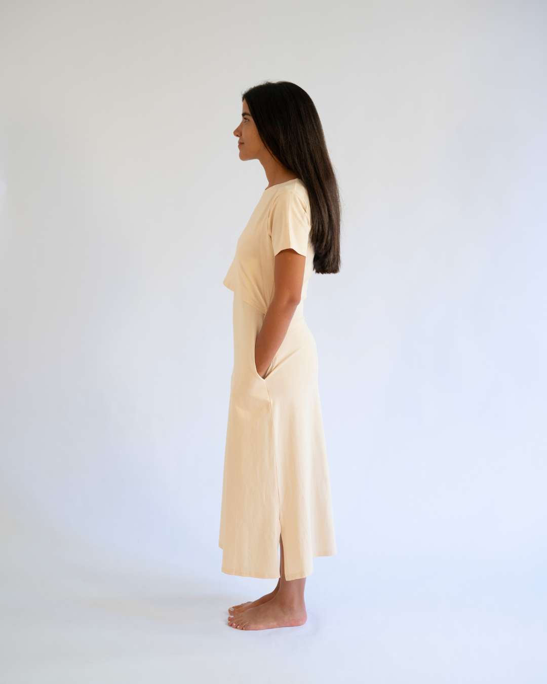 The Love & Nurture Dress in Beige