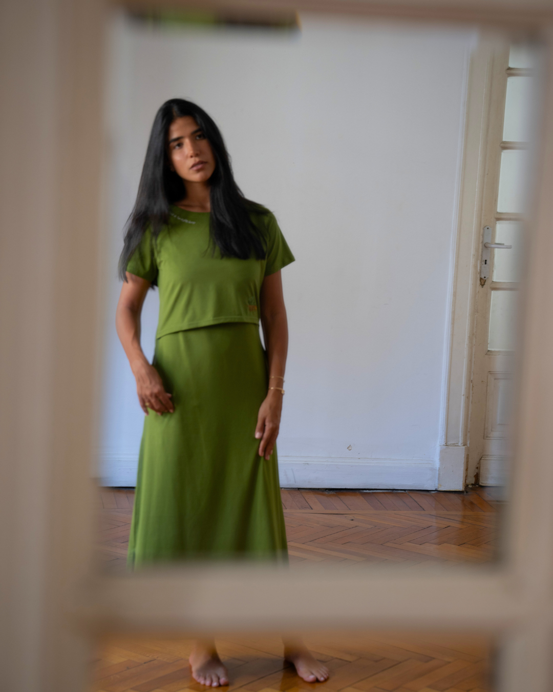 The Love & Nurture Dress in Olive