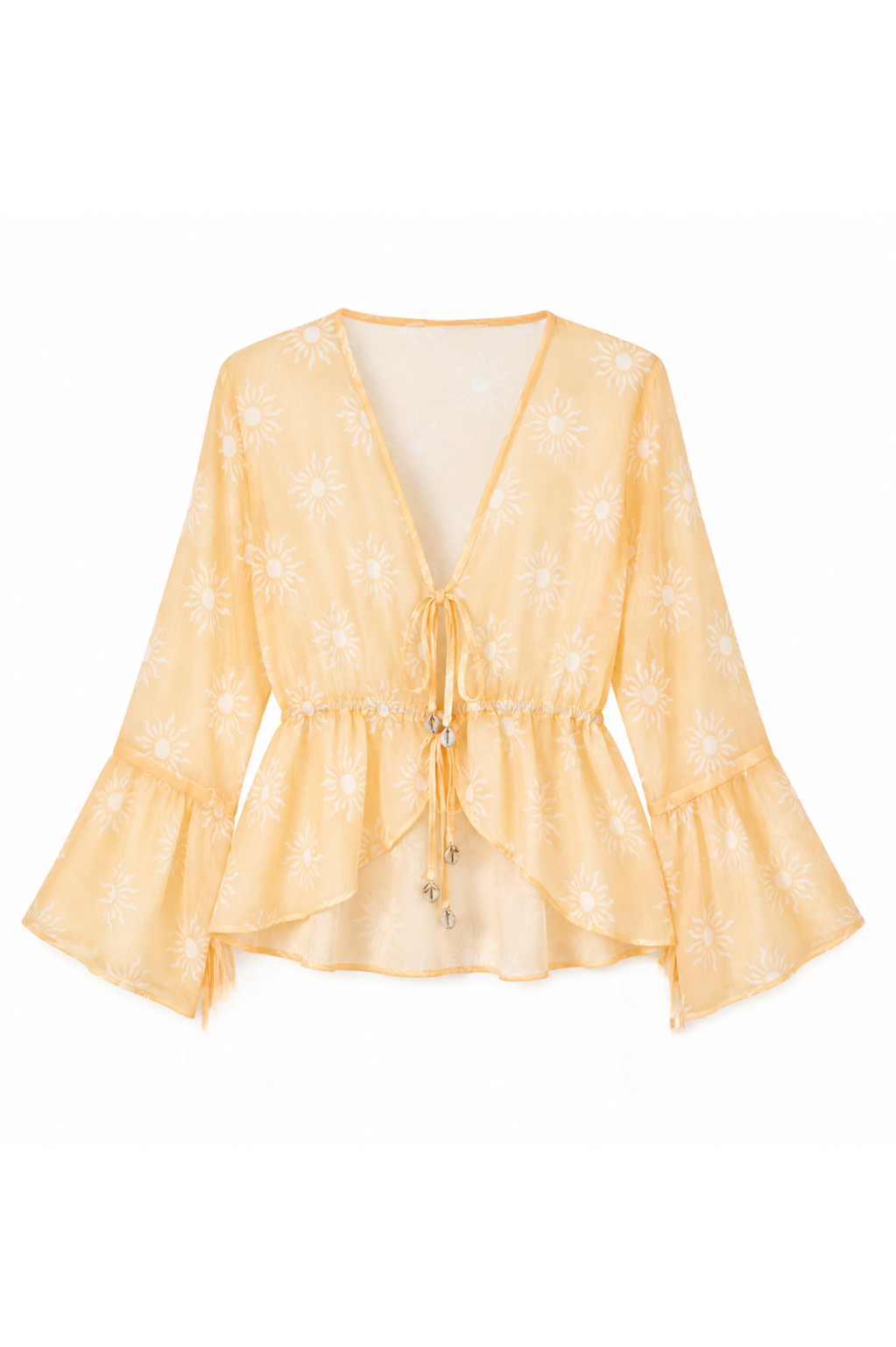 Lucky Lola Chiffon Top in Shams