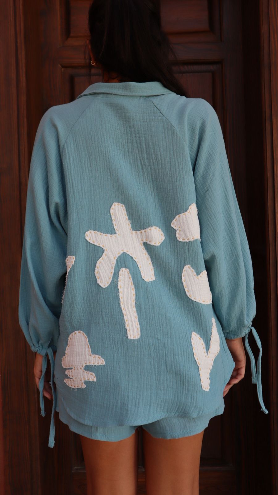 Aziza shirt in Matisse Blue