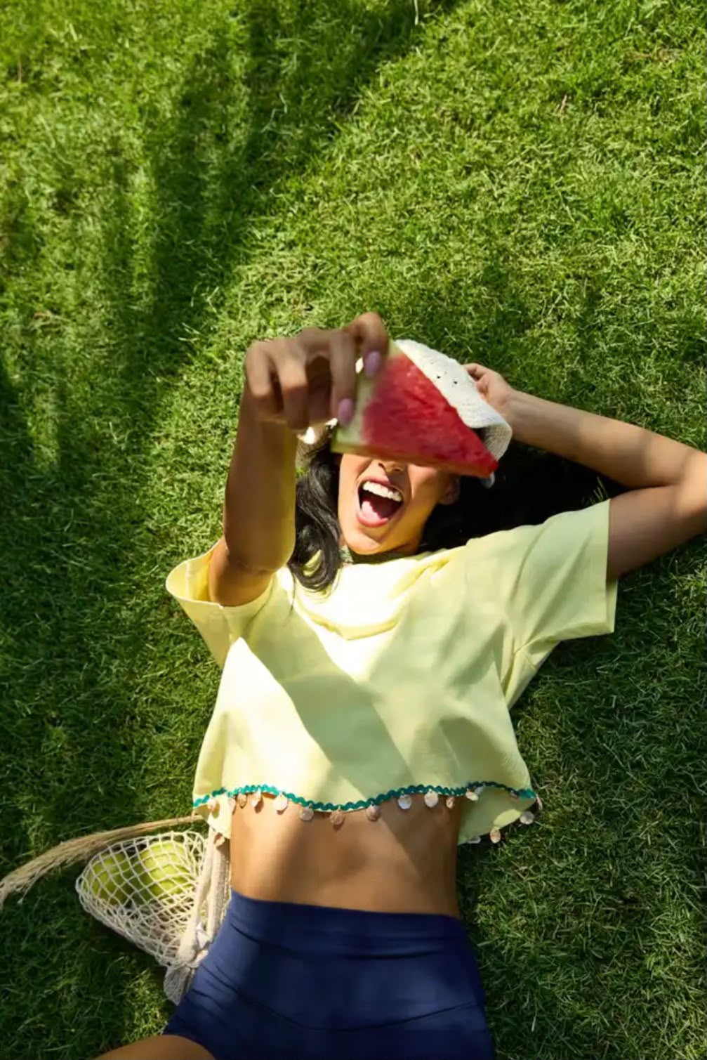 Shamsi Shella Cropped Tee