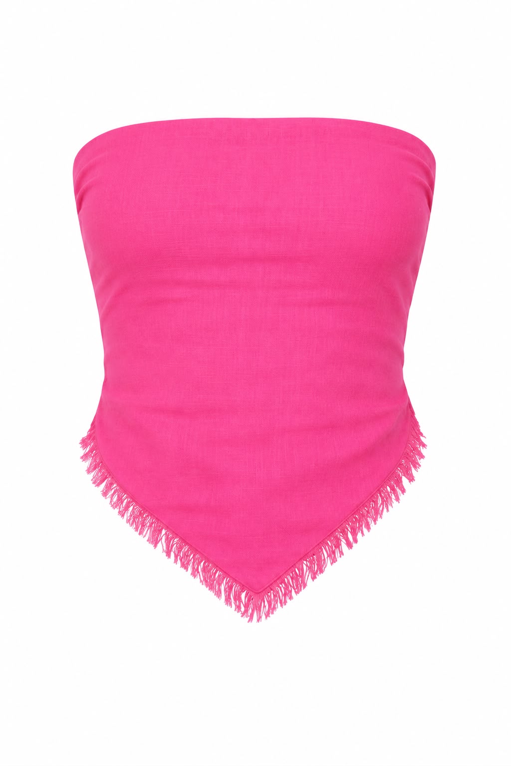 Sunset Rays Top in Linen Fuchsia