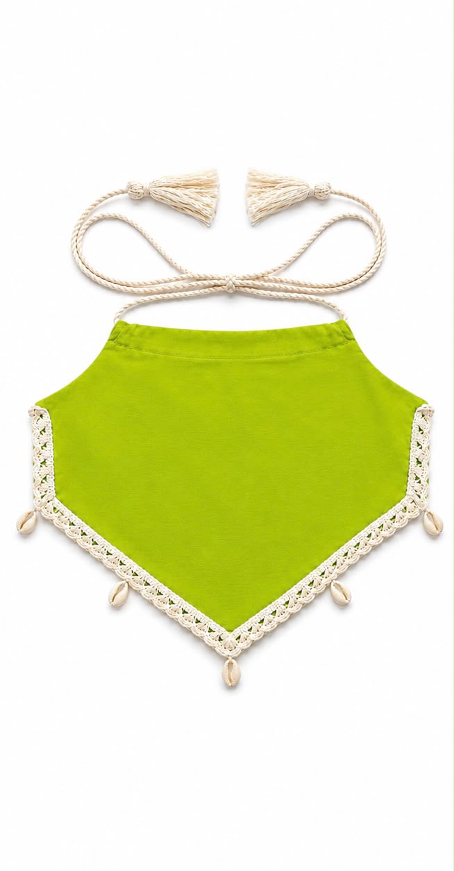 Little Shelly Halter Top Apple Green