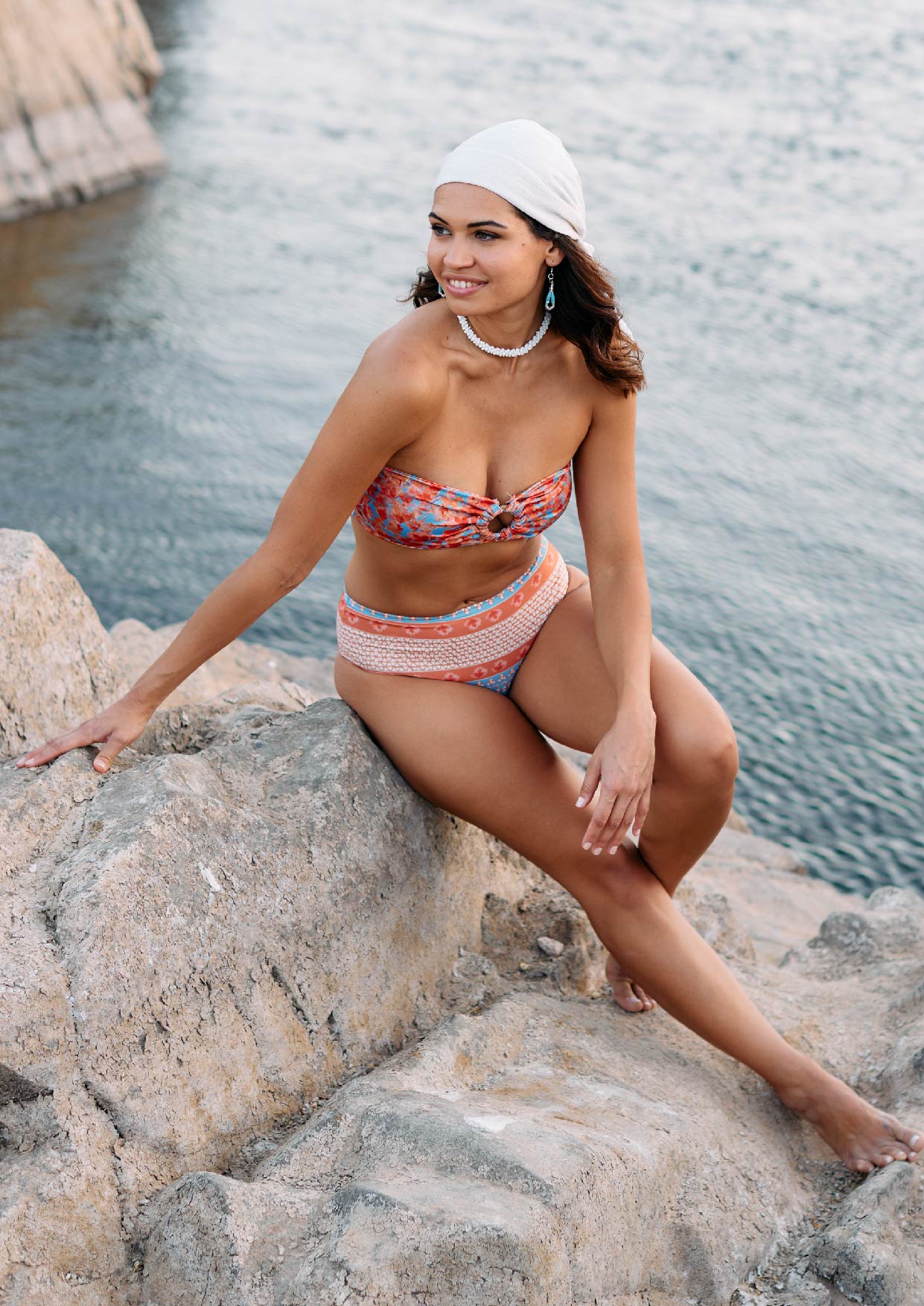 Seheil Highwaist Bottom Aqua