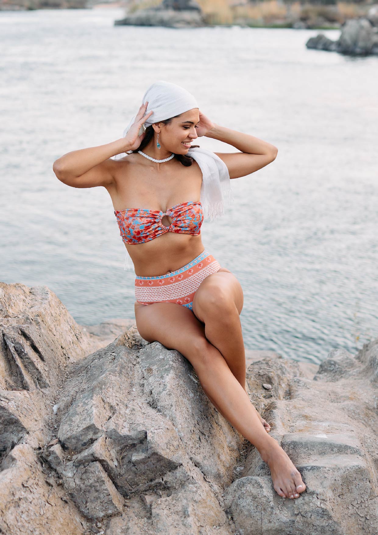 Seheil Highwaist Bottom Aqua