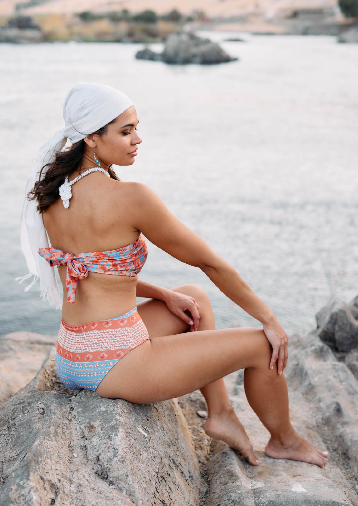 Seheil Highwaist Bottom Aqua