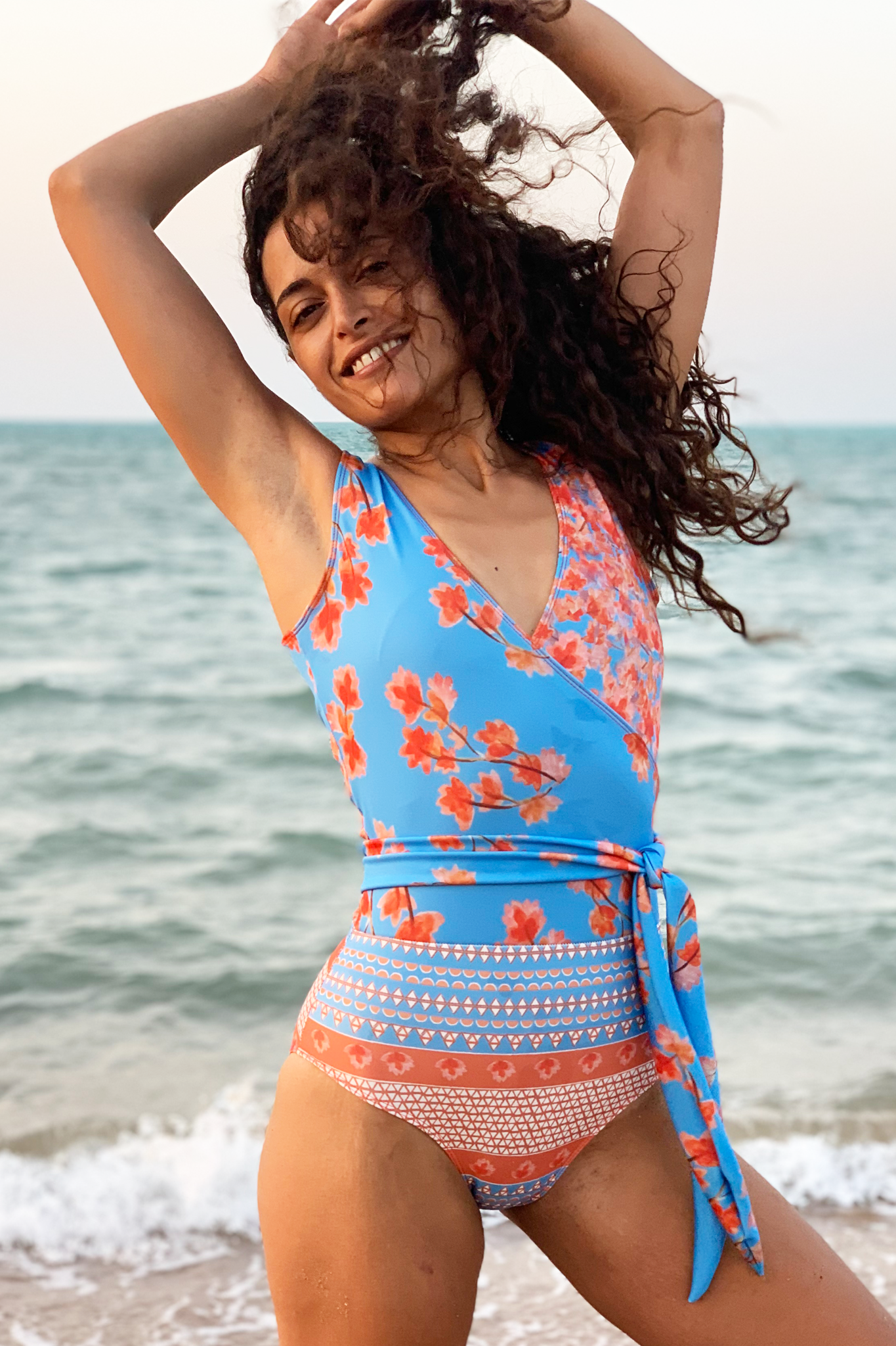 Feels Right Aqua Swimsuit