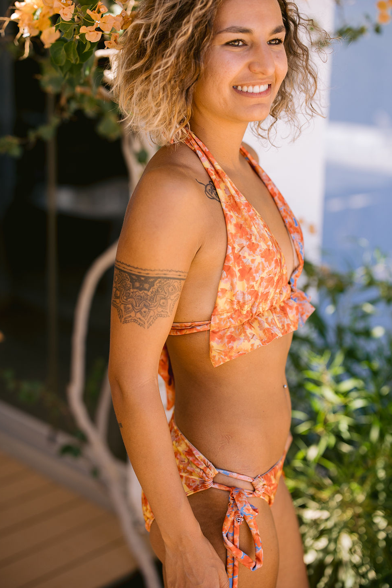 Aqua Honey Bikini Halter Top