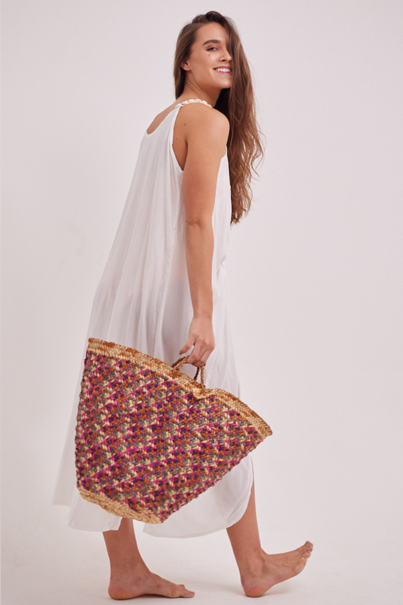 Vanilla Shell Strappy Wrap