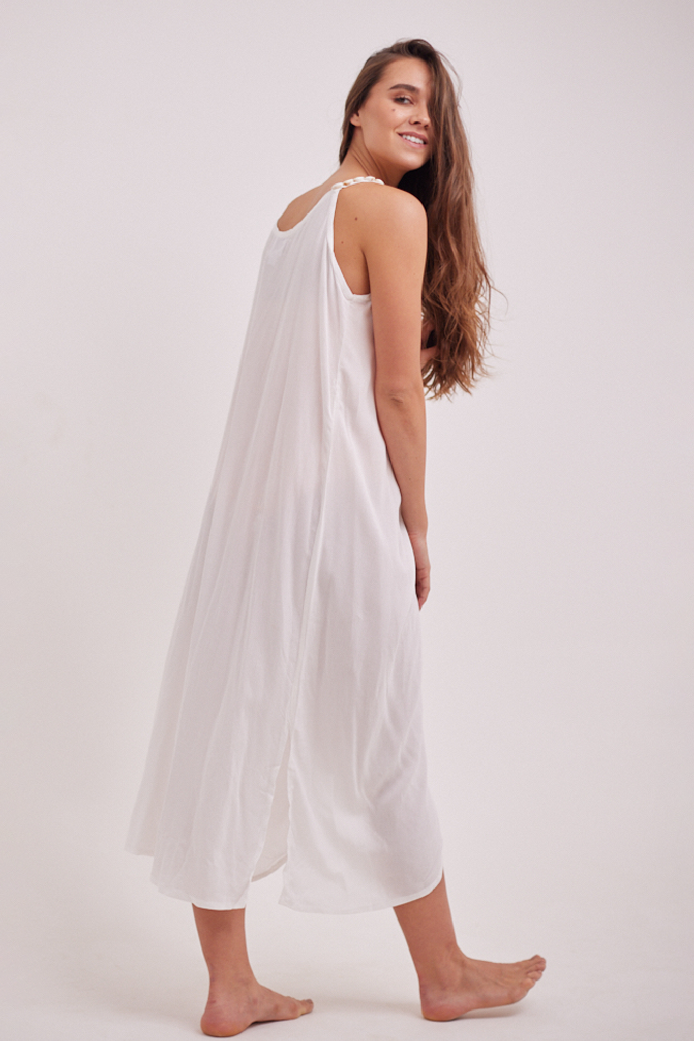 Vanilla Shell Strappy Wrap