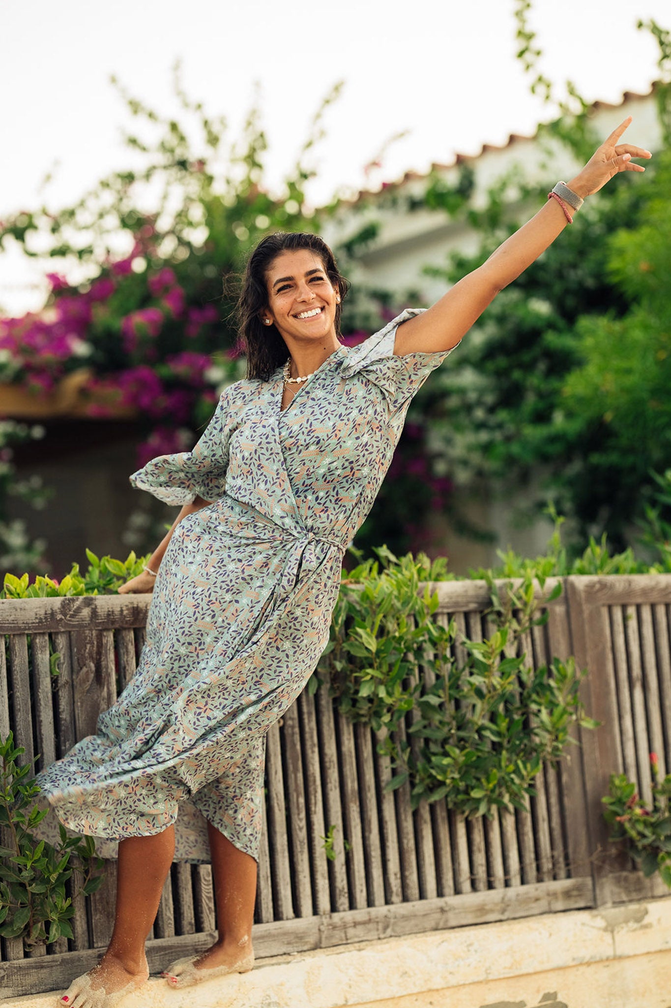 Happy Feeling Wrap Dress