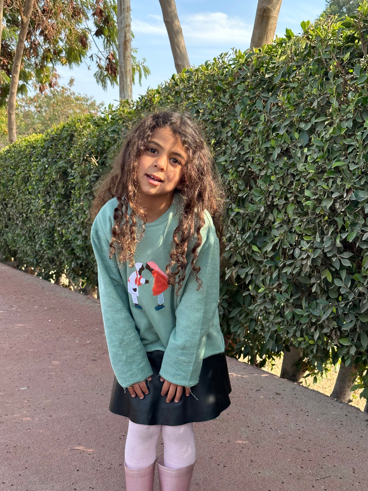 Little Nubia Love Sweater Mint