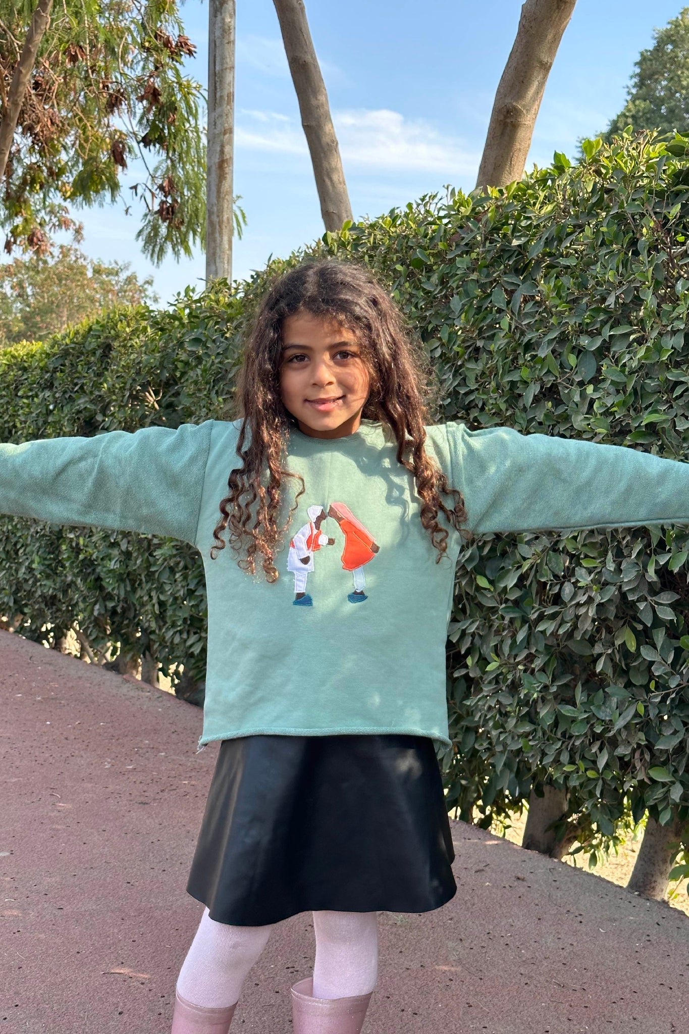 Little Nubia Love Sweater Mint