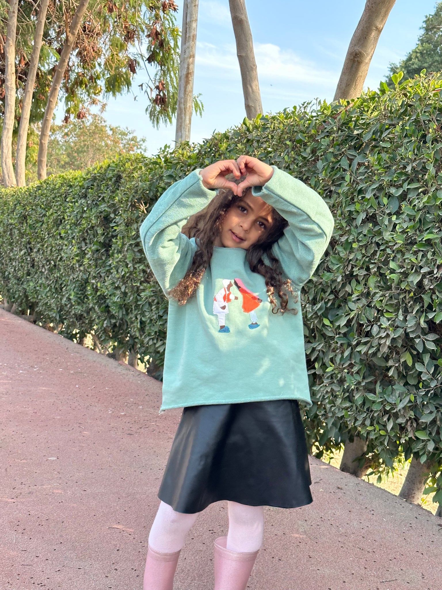 Little Nubia Love Sweater Mint
