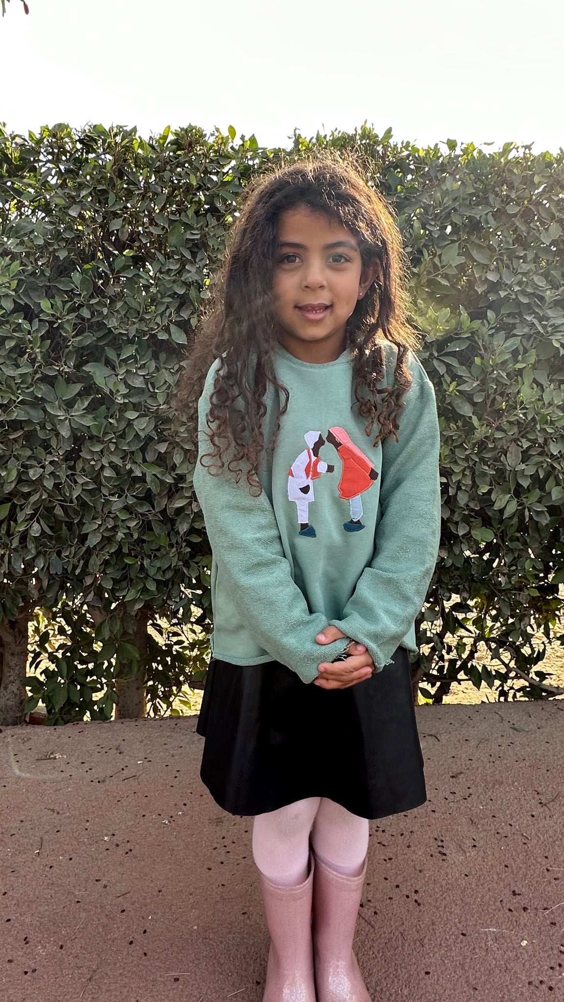 Little Nubia Love Sweater Mint