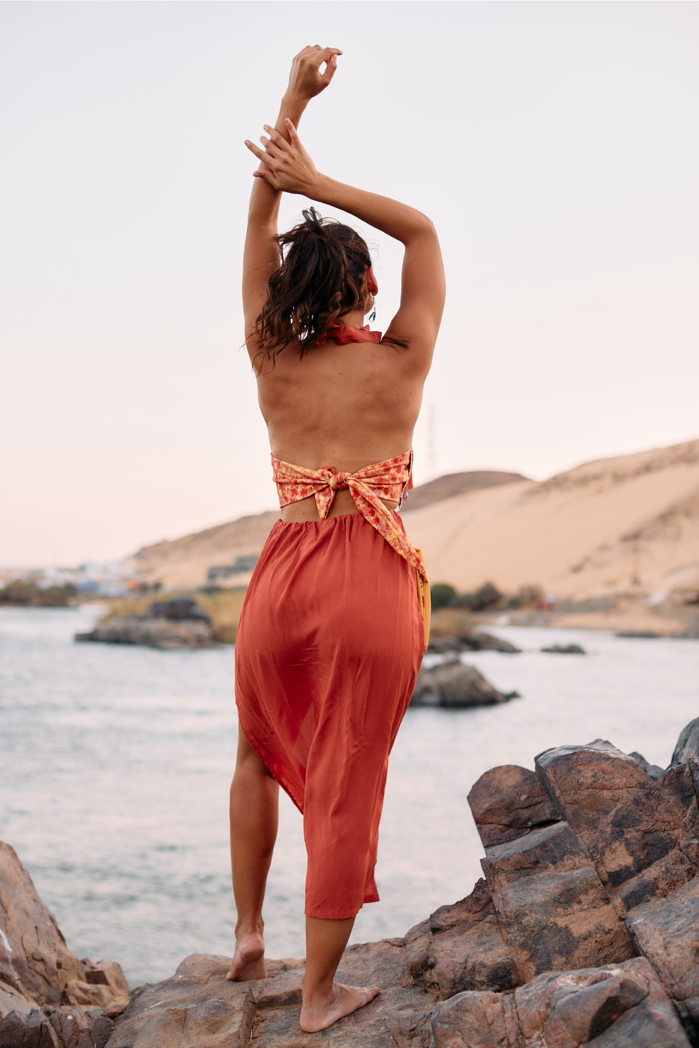 Ruffles & Shells Papaya Orange